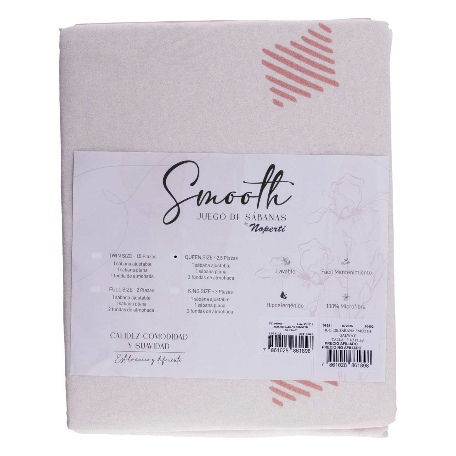 Juego De Sabanas Smooth Galway NOPERTI 2 1/2 Plazas