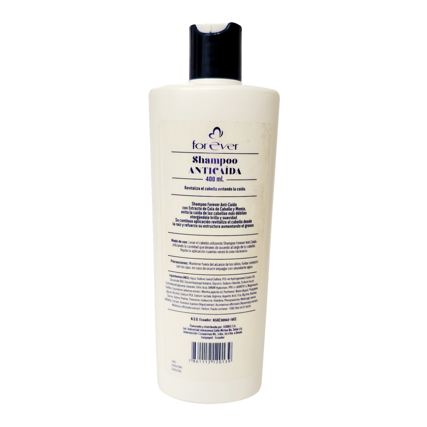 Shampoo De Cabello Menta Y Cola De Caballo FOREVER 400 Ml