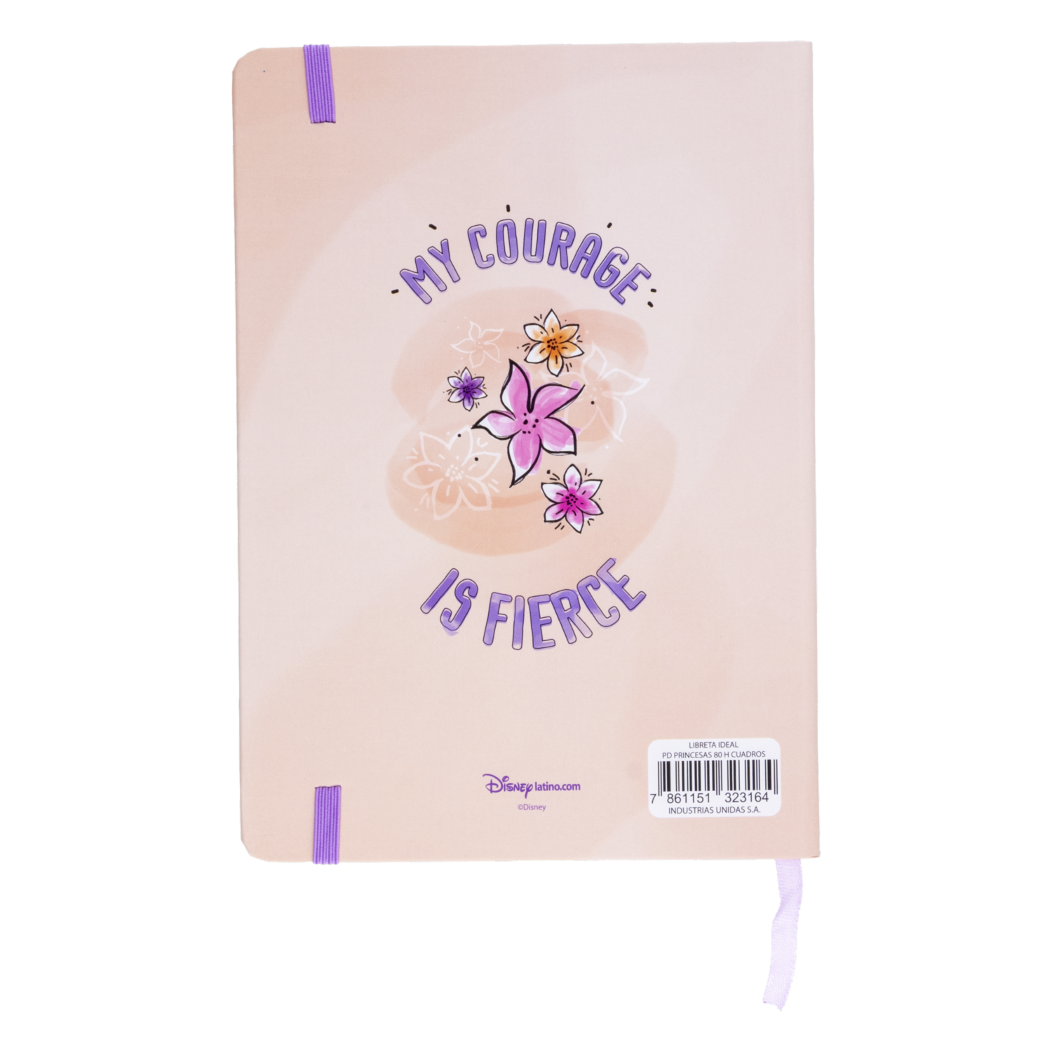 Libreta Diseño Princesas Cuadros DISNEY 80 Hojas