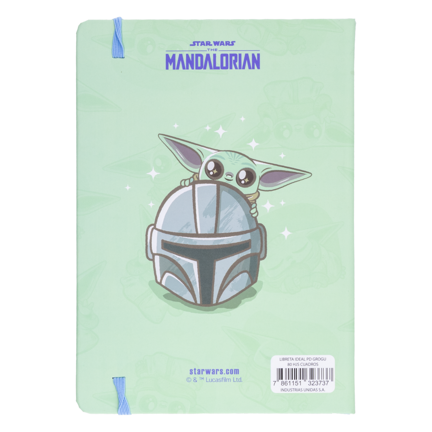 Libreta Grogu Cuadros DISNEY 80 Hojas