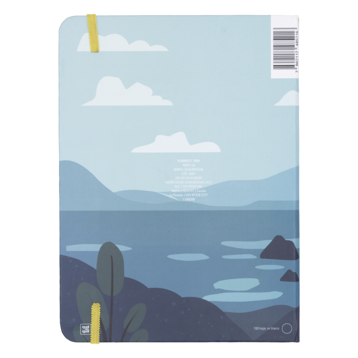 Planner Pasta Dura Laguna IGUALNOIGUAL 100 Hojas