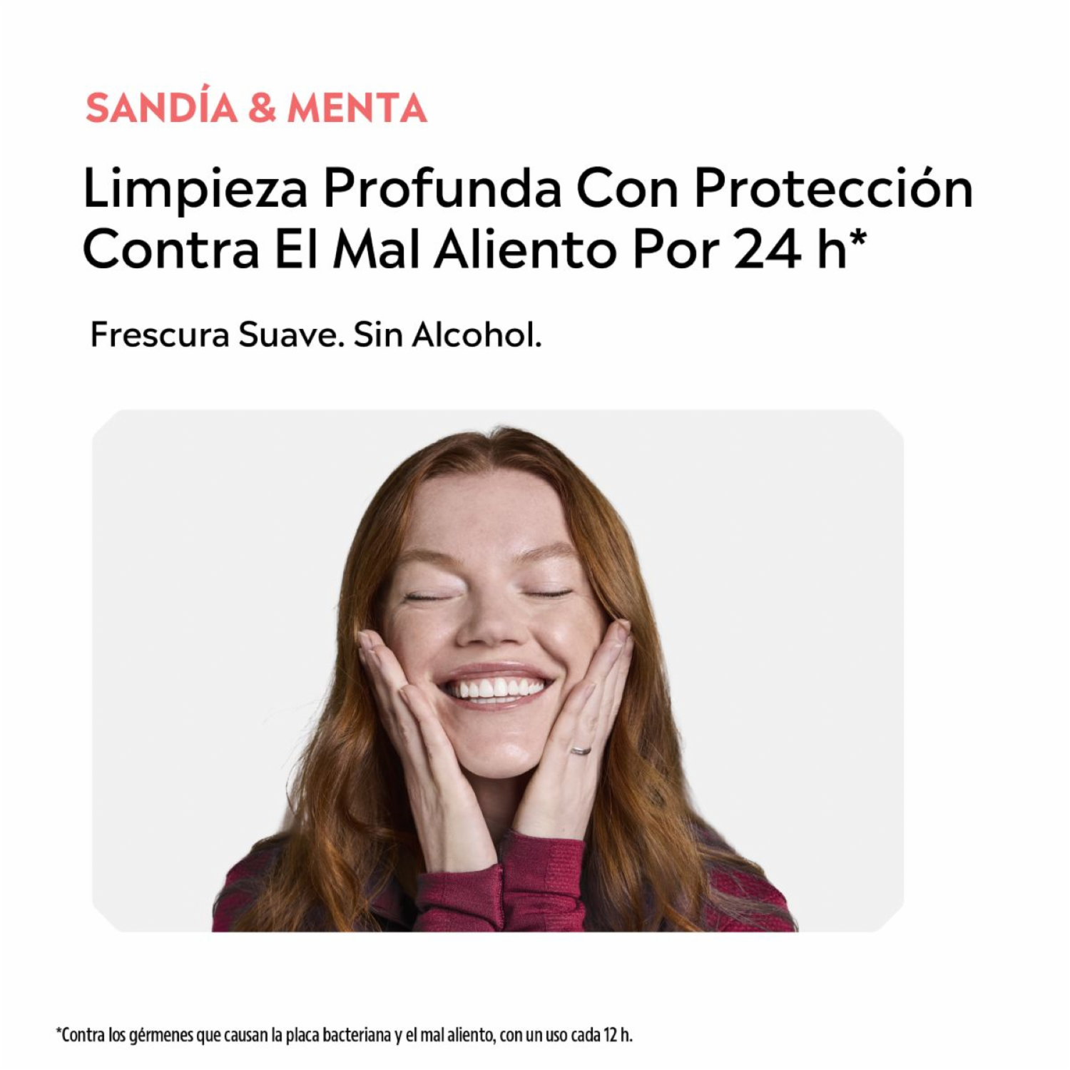 Enjuague  Bucal Sandía & Menta Frescura Suave Sin Alcohol LISTERINE 500 Ml