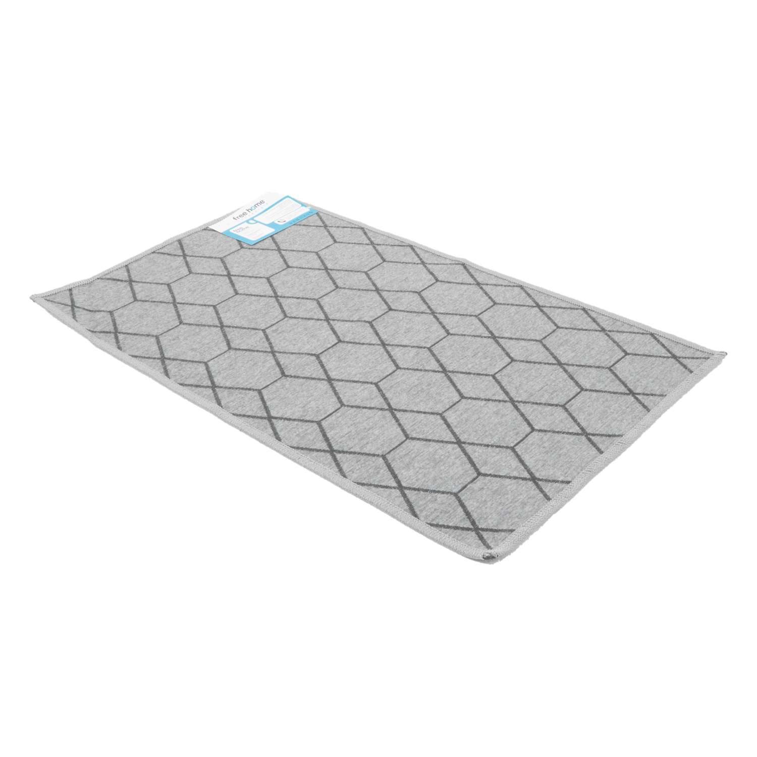 Tapete Hexagonal Grafito FREE HOME 80X50 Cm