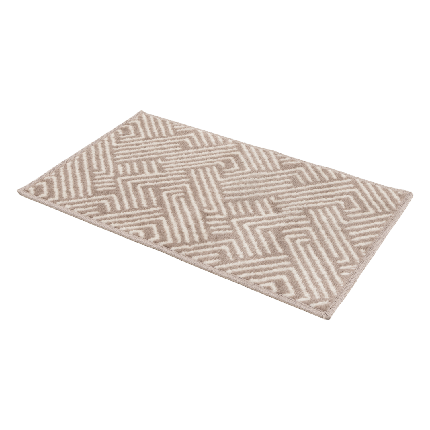 Alfombra De Área Tapete Entrada Taupe FREE HOME 80X50 Cm