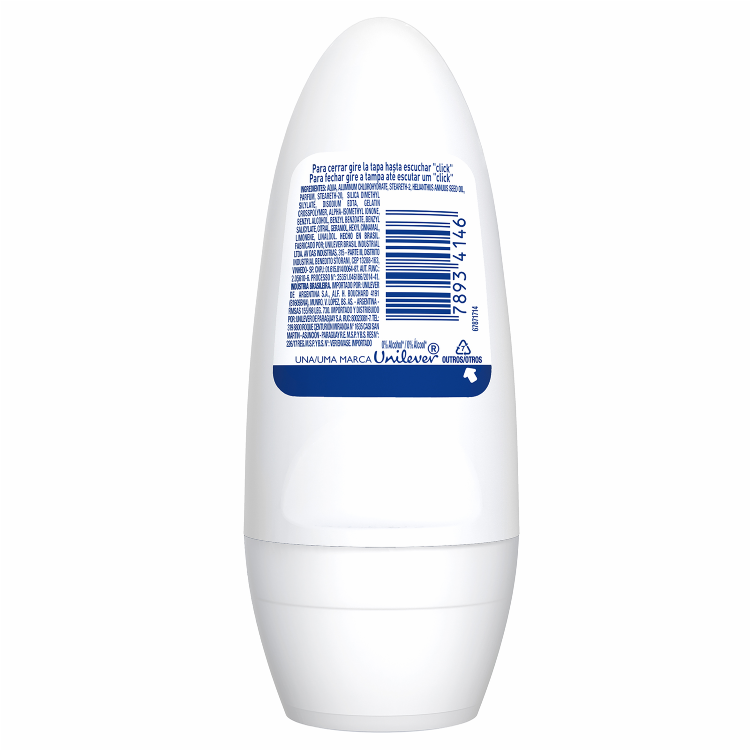 Desodorante En Roll On Protección Antibacterial REXONA 50 Ml