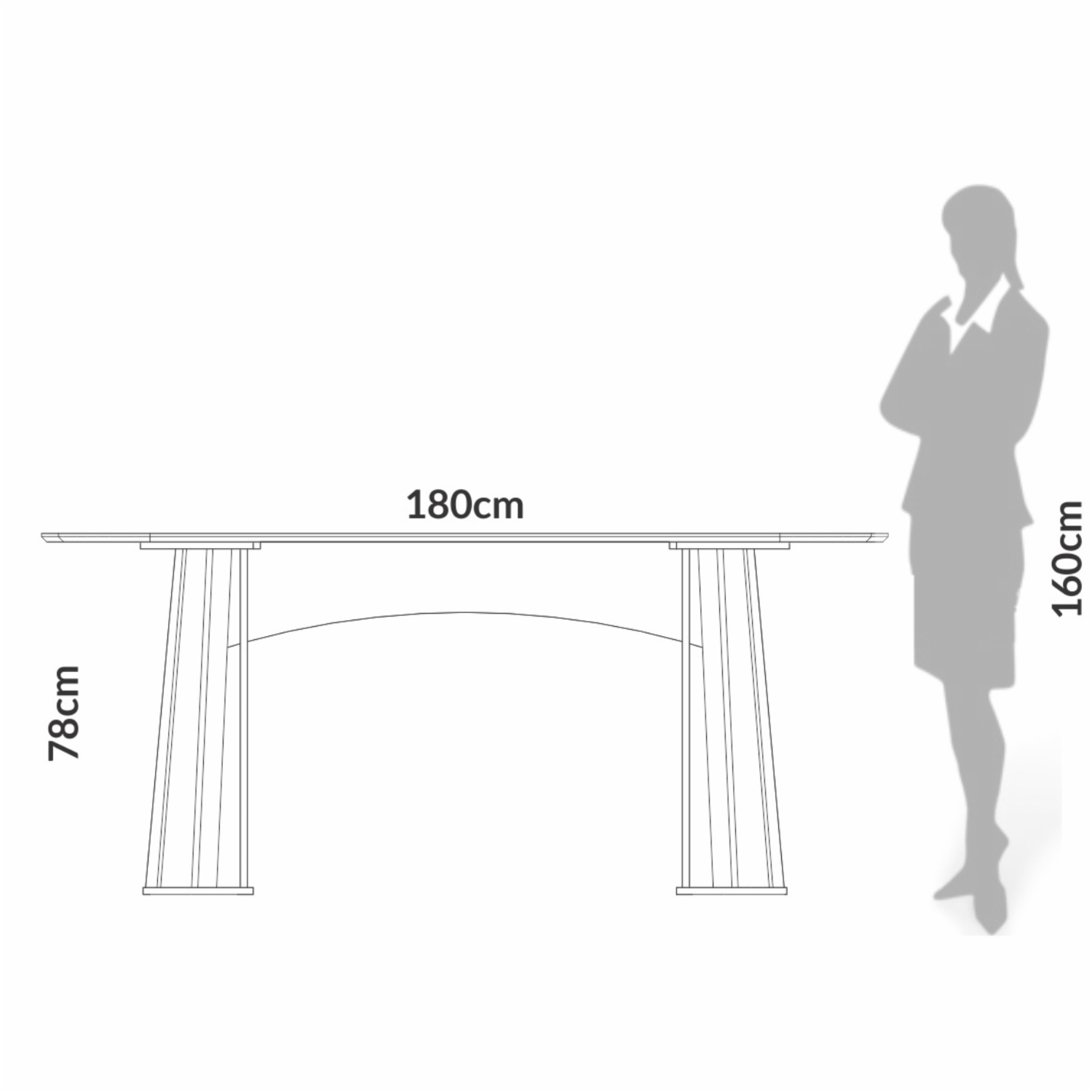 Mesa De Comedor Rectangular DALLA COSTA MDF