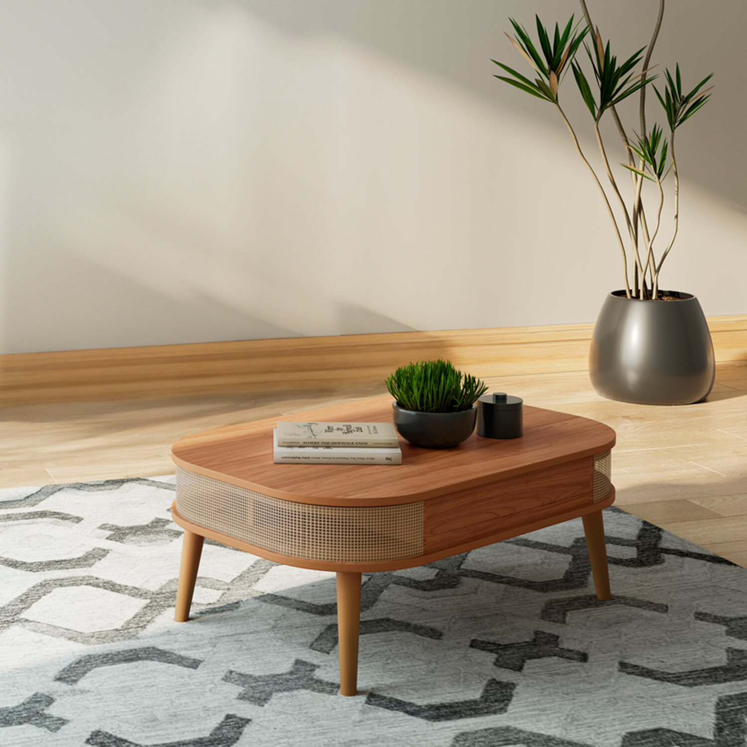 Mesa De Centro Curva DALLA COSTA MDF