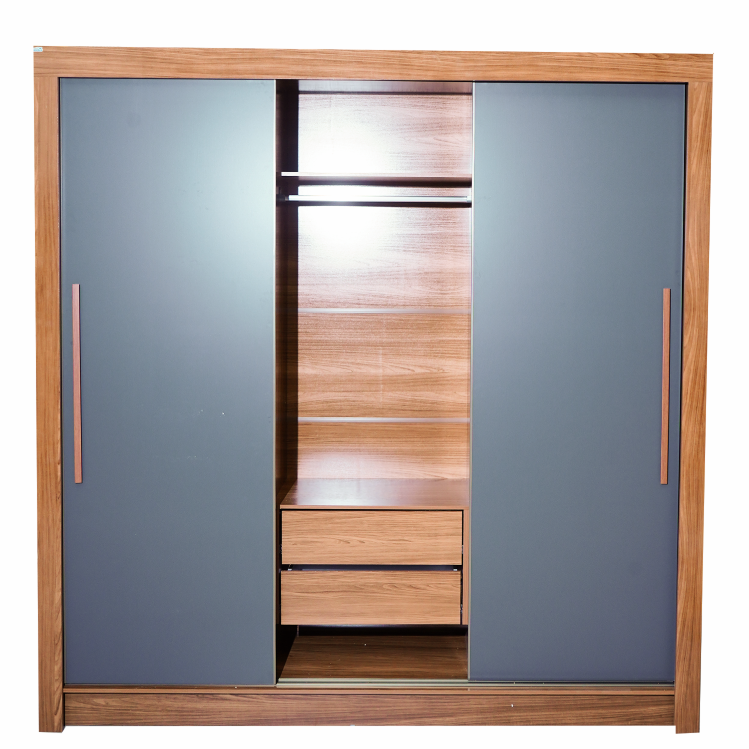 Ropero 3 Puertas Corredizas Maringa Grafito ANDIRA MDP