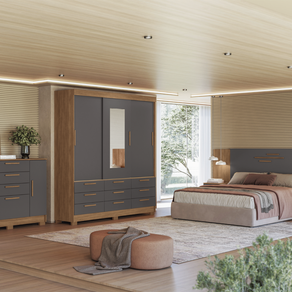 Ropero Morretes Grafito ANDIRA MDF