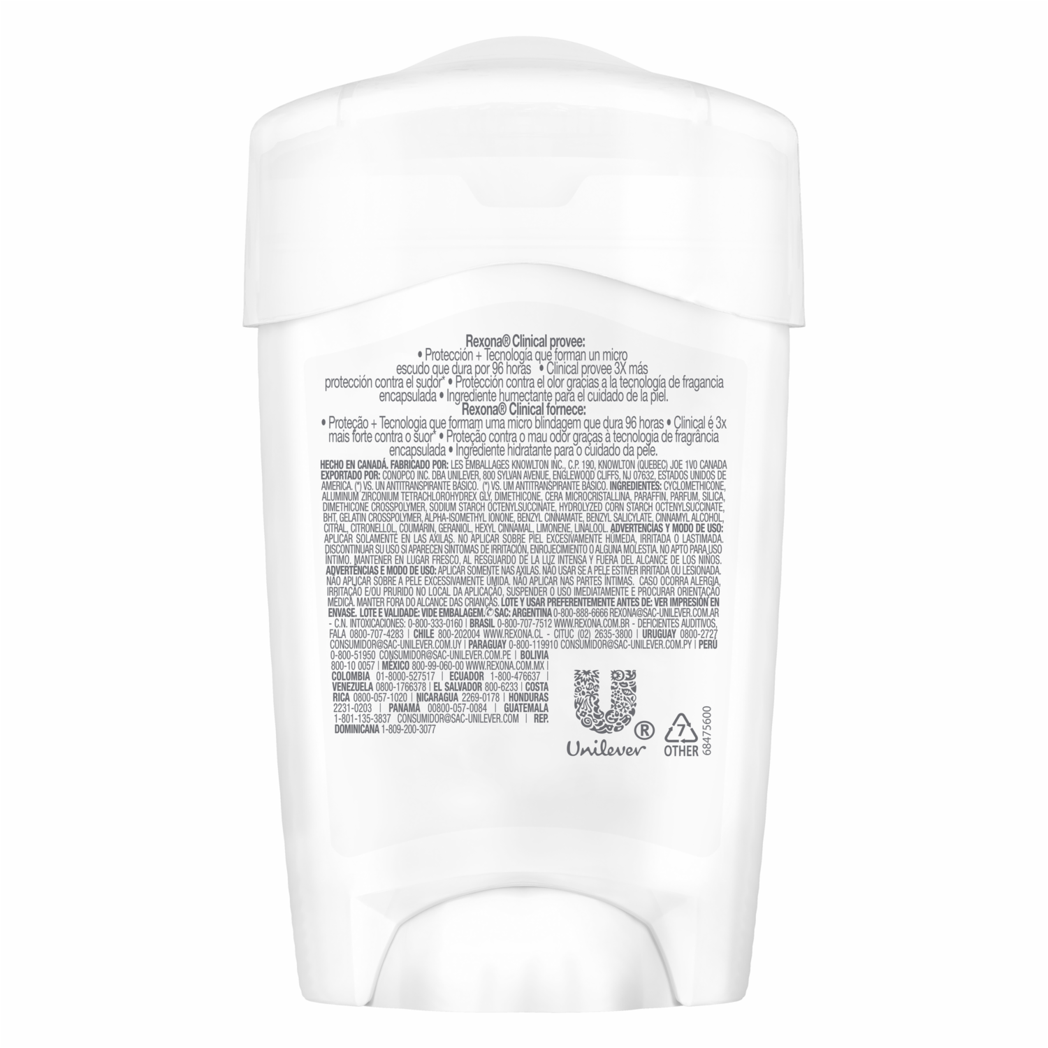 Desodorante En Crema Para Mujer Clínica Clean Scent 48 H REXONA 48 G
