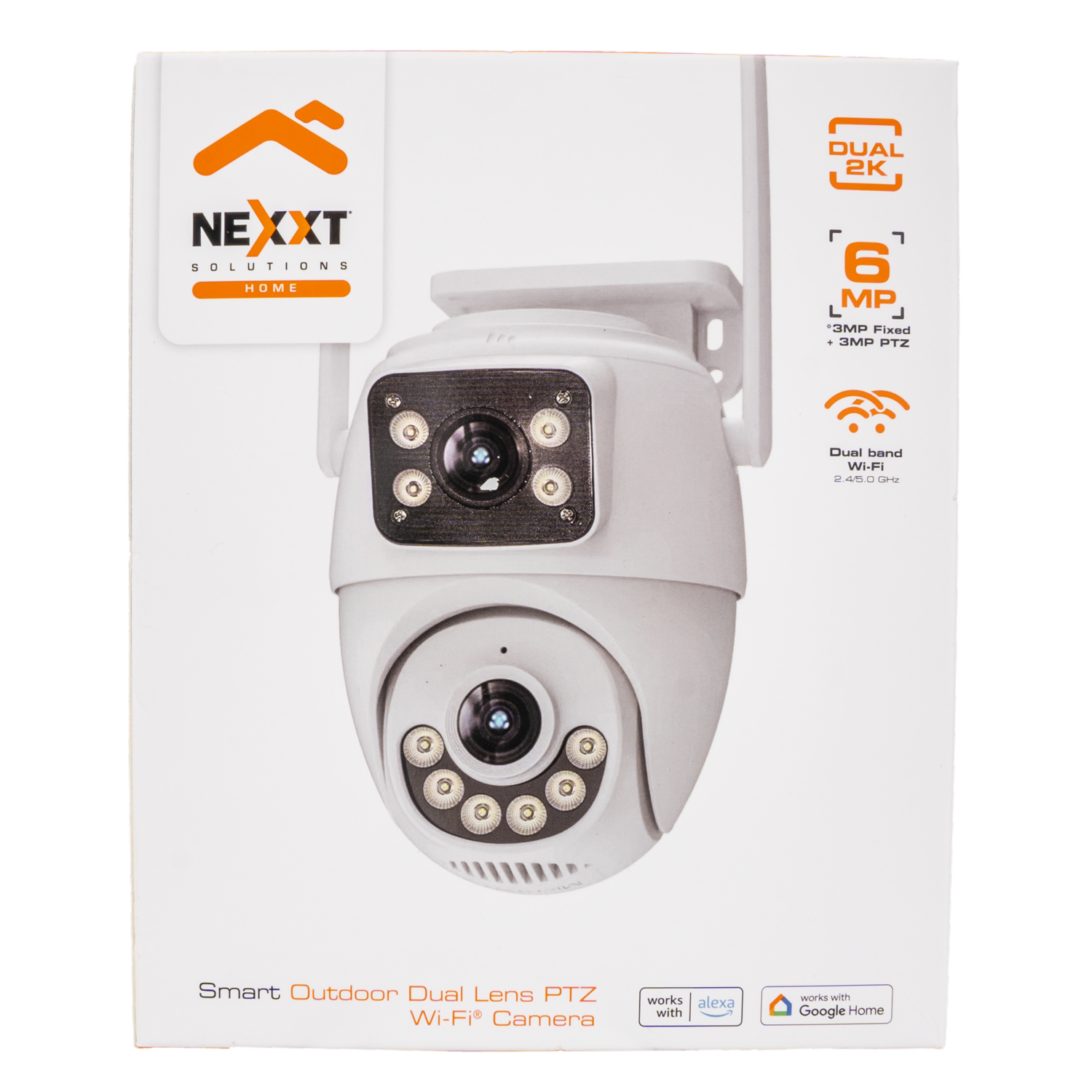 Cámara Para Exterior Con Iluminación Smart Dual Lens PTZ NEXXT Wifi