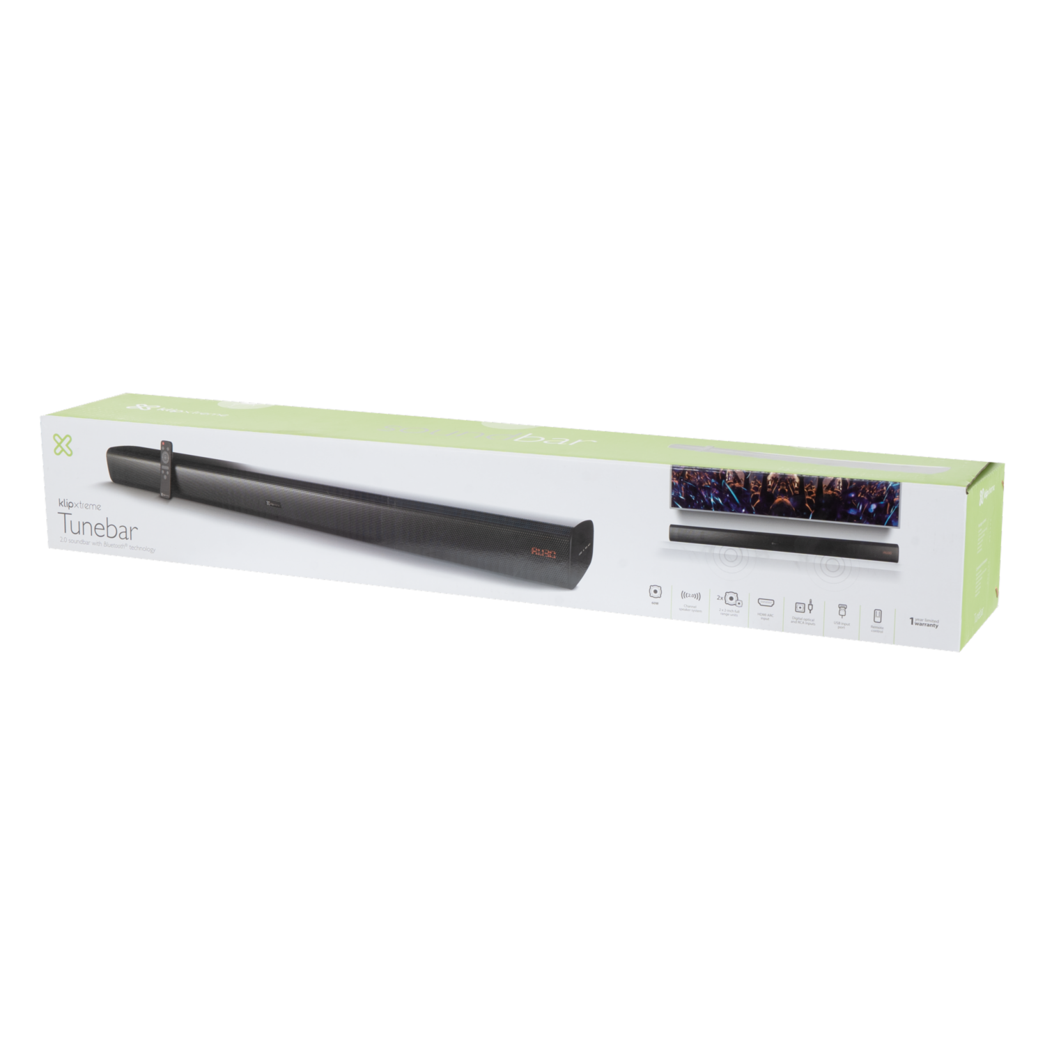 Barra De Sonido Tunebar KBS-00A 2.0 KLIPXTREME 60 W
