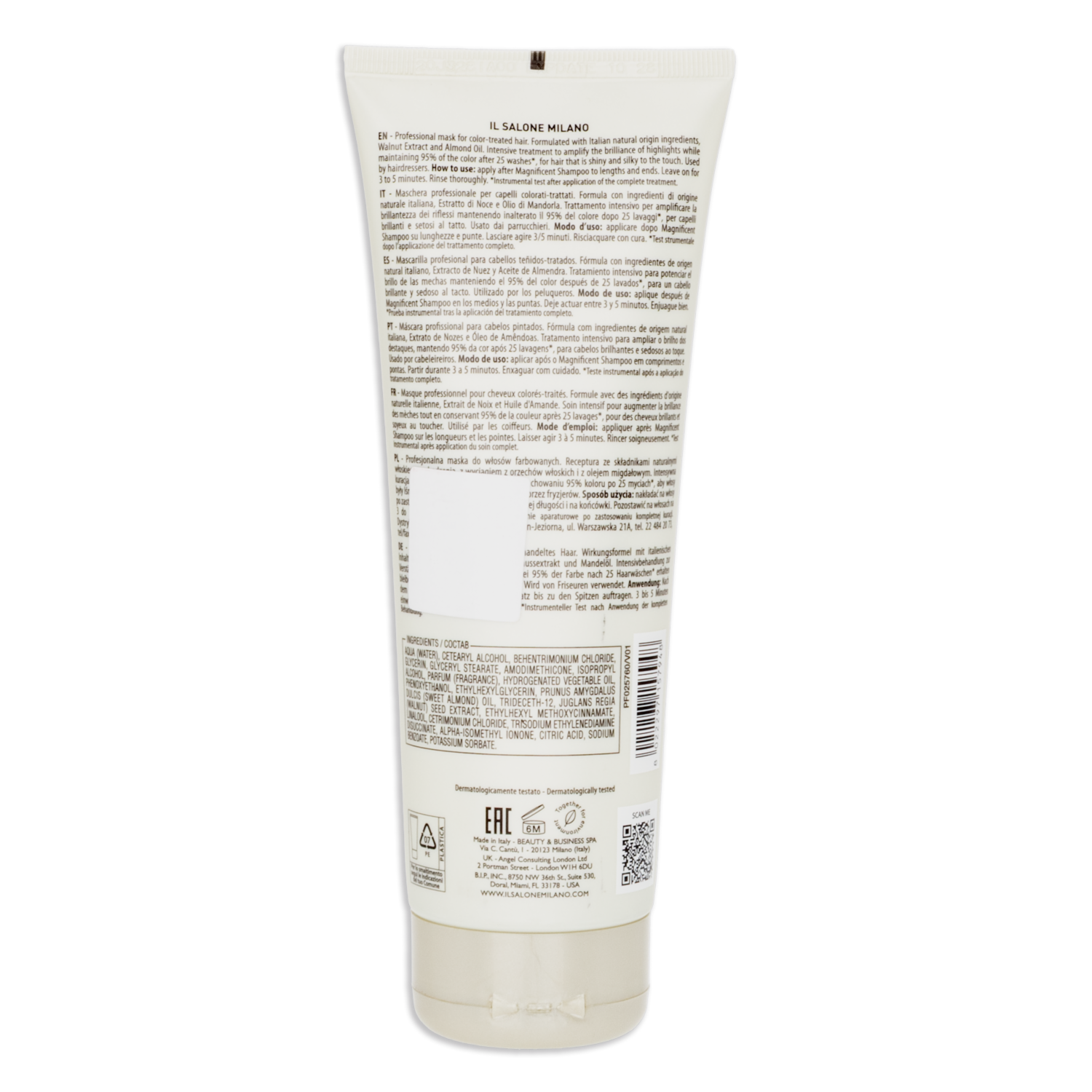 Mascara Capilar Magnificent Cabello Tinturado IL SALONE MILANO 250 Ml