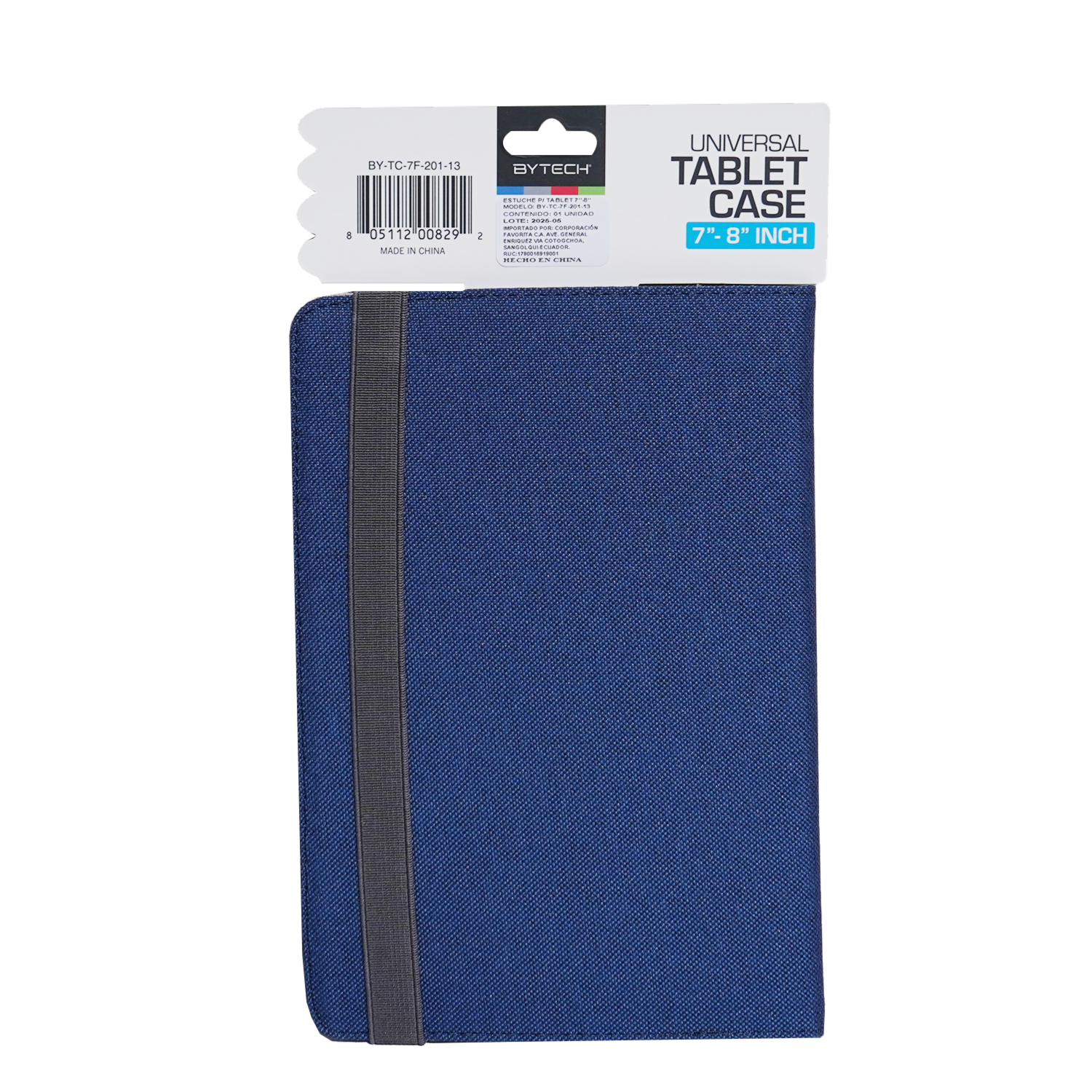 Estuche Para Tablet Texturizado Azul BYTECH 7″-8″