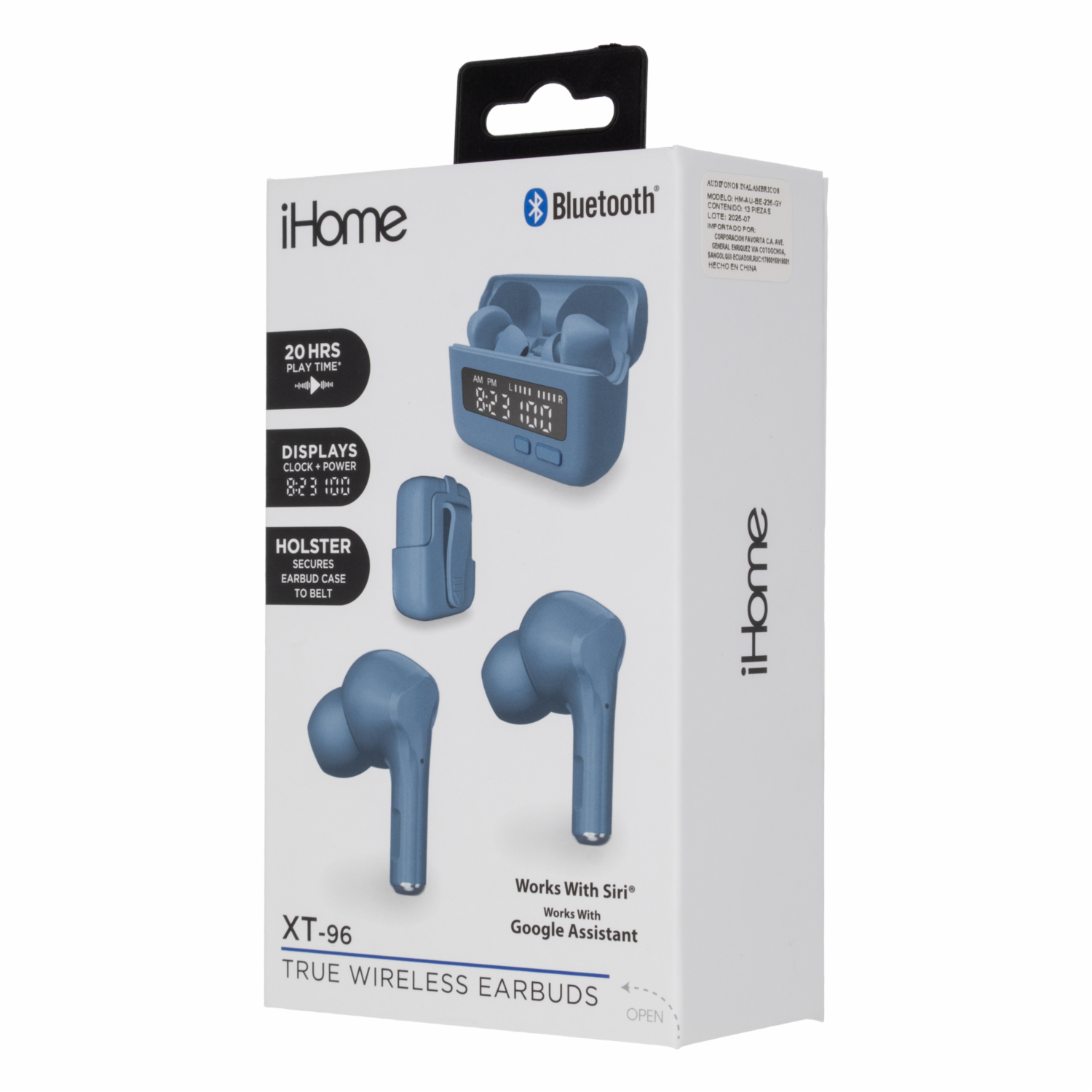 Audífonos Earbuds XT-96 Azul IHOME Inalámbrico