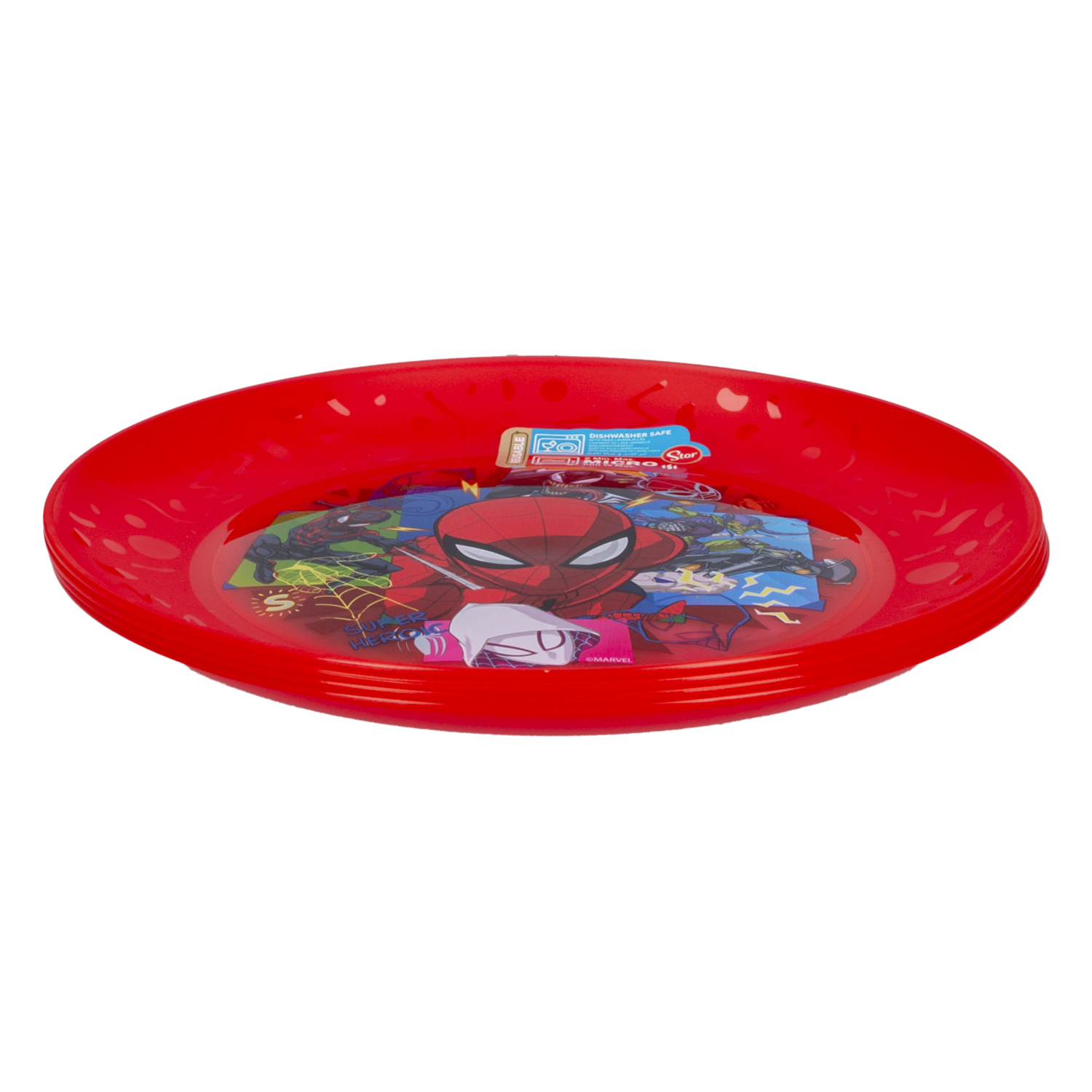 Set Platos Infantiles Party Spiderman MARVEL 4 Piezas