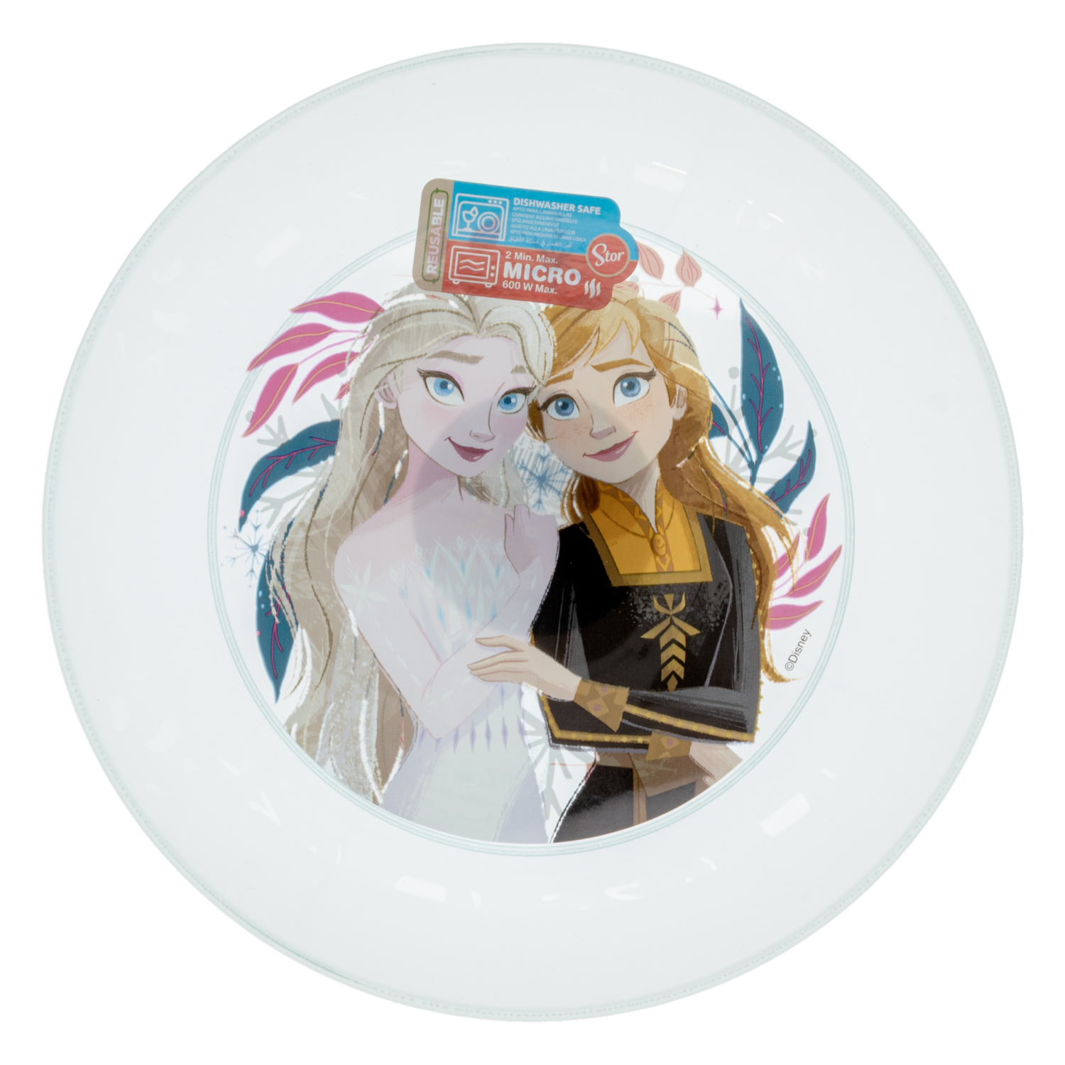 Plato Infantil Reutilizable Apto Para Microondas Diseño Party Frozen STOR 1 Pieza