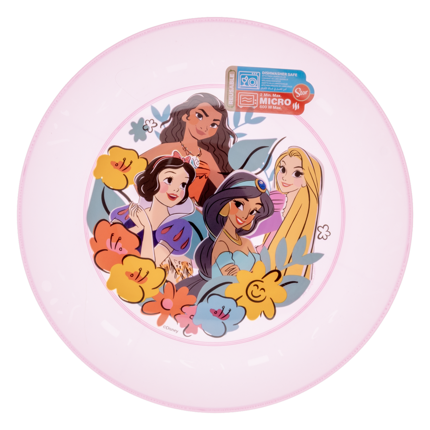 Plato Infantil Reutilizable Apto Para Microondas Diseño Party Princes STOR 1 Pieza