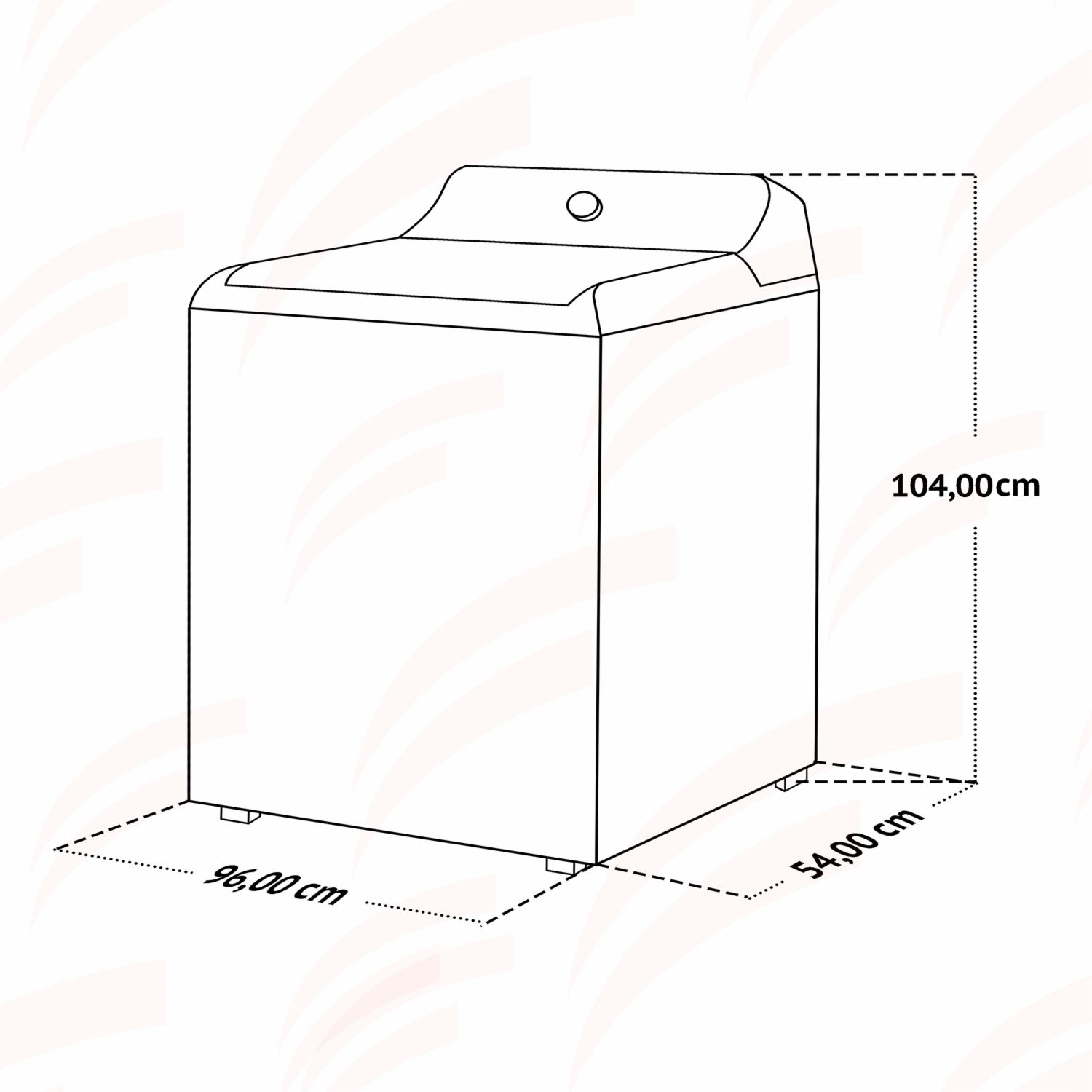 Lavadora De Ropa De Doble Tinta  WP18WAR LG 18 Kilos