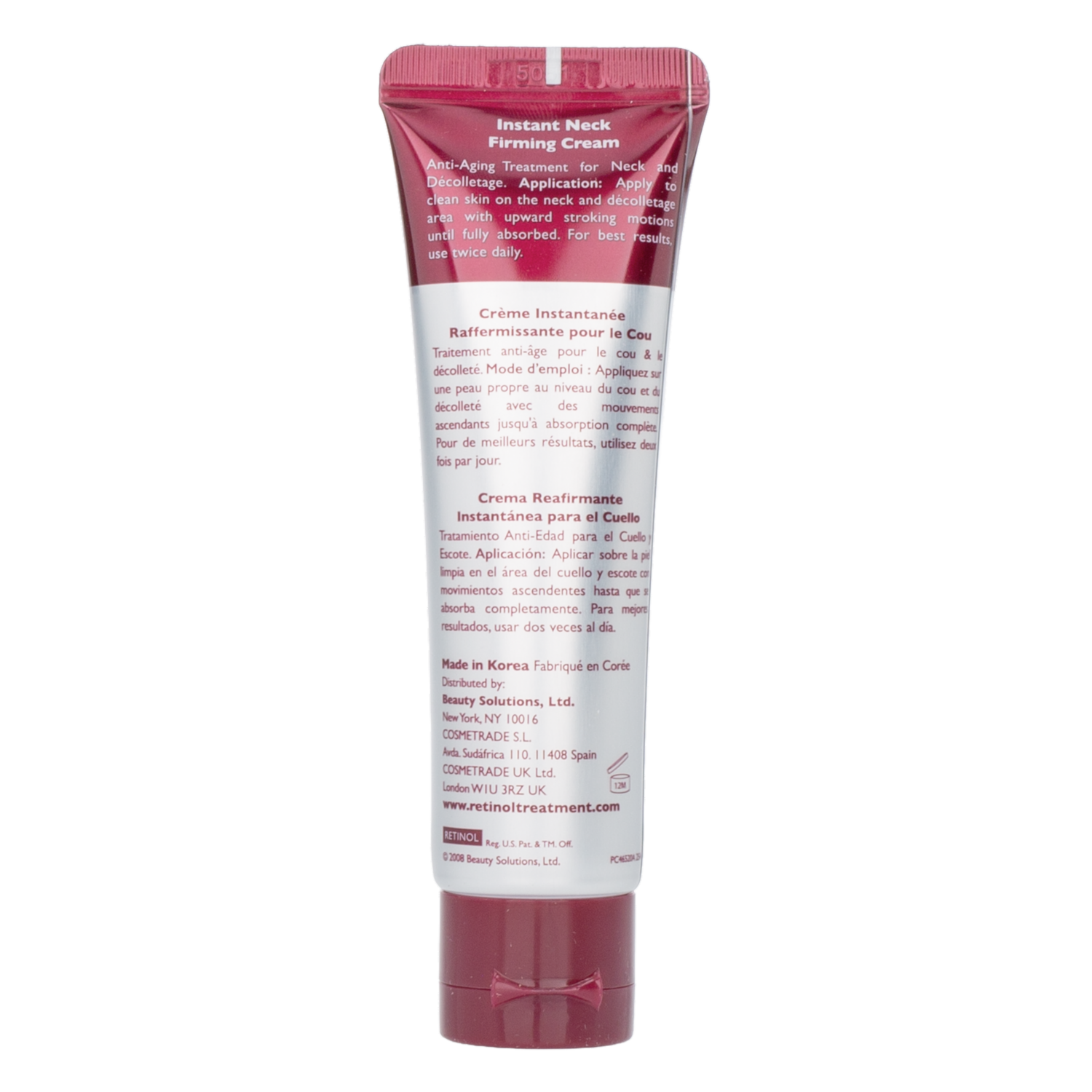 Crema Para Cuello Reafirmante Instantánea RETINOL 50 G
