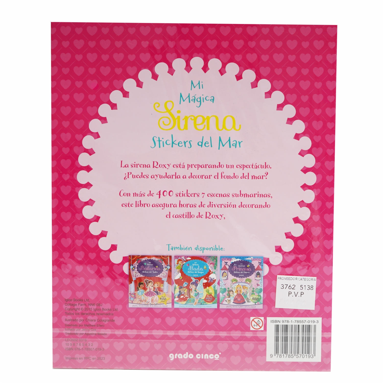 Libro Mi Mágica Sirena Del Mar GRADO CINCO 26 Páginas