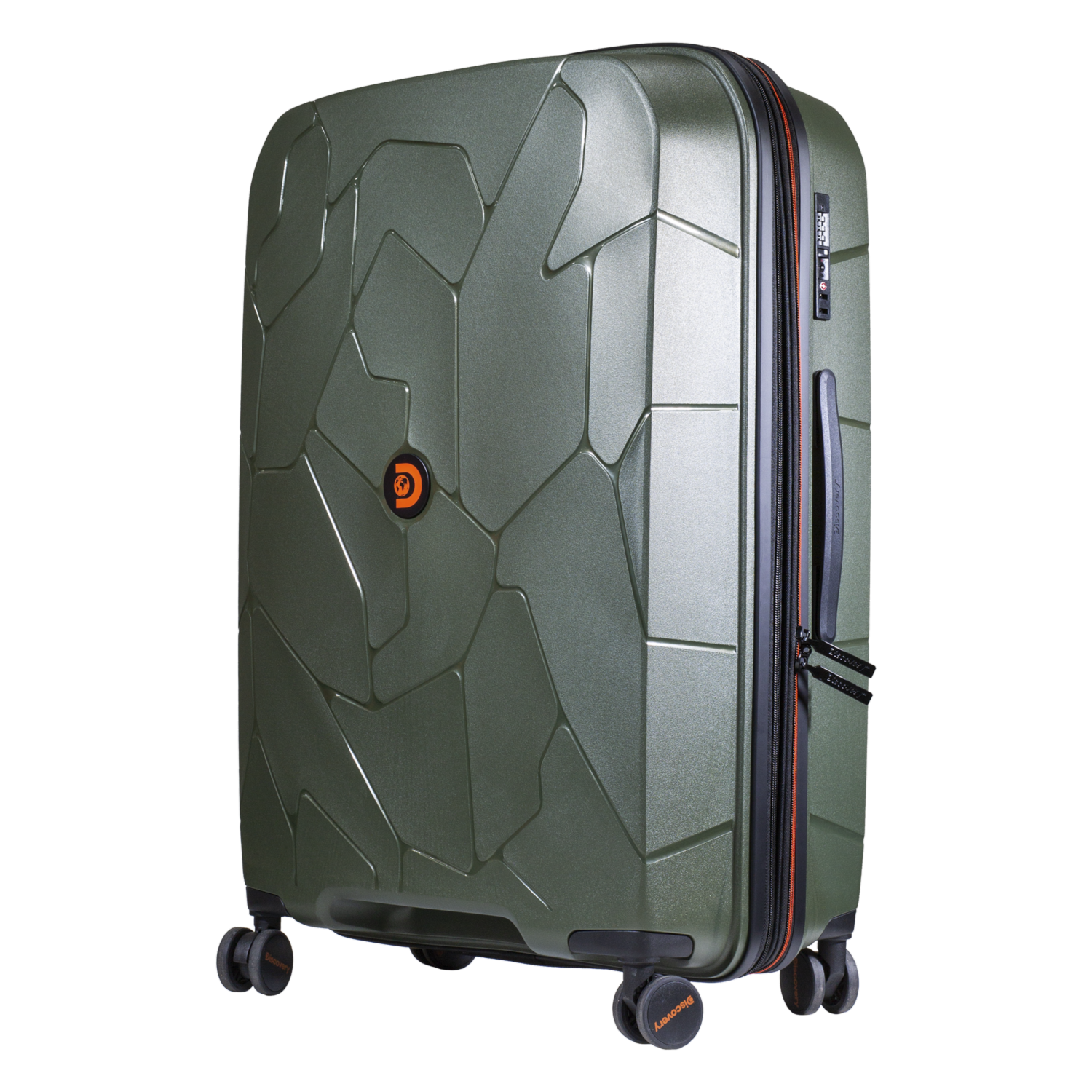 Maleta De Viaje Dura Diseño Herik Verde DISCOVERY 71 Cm