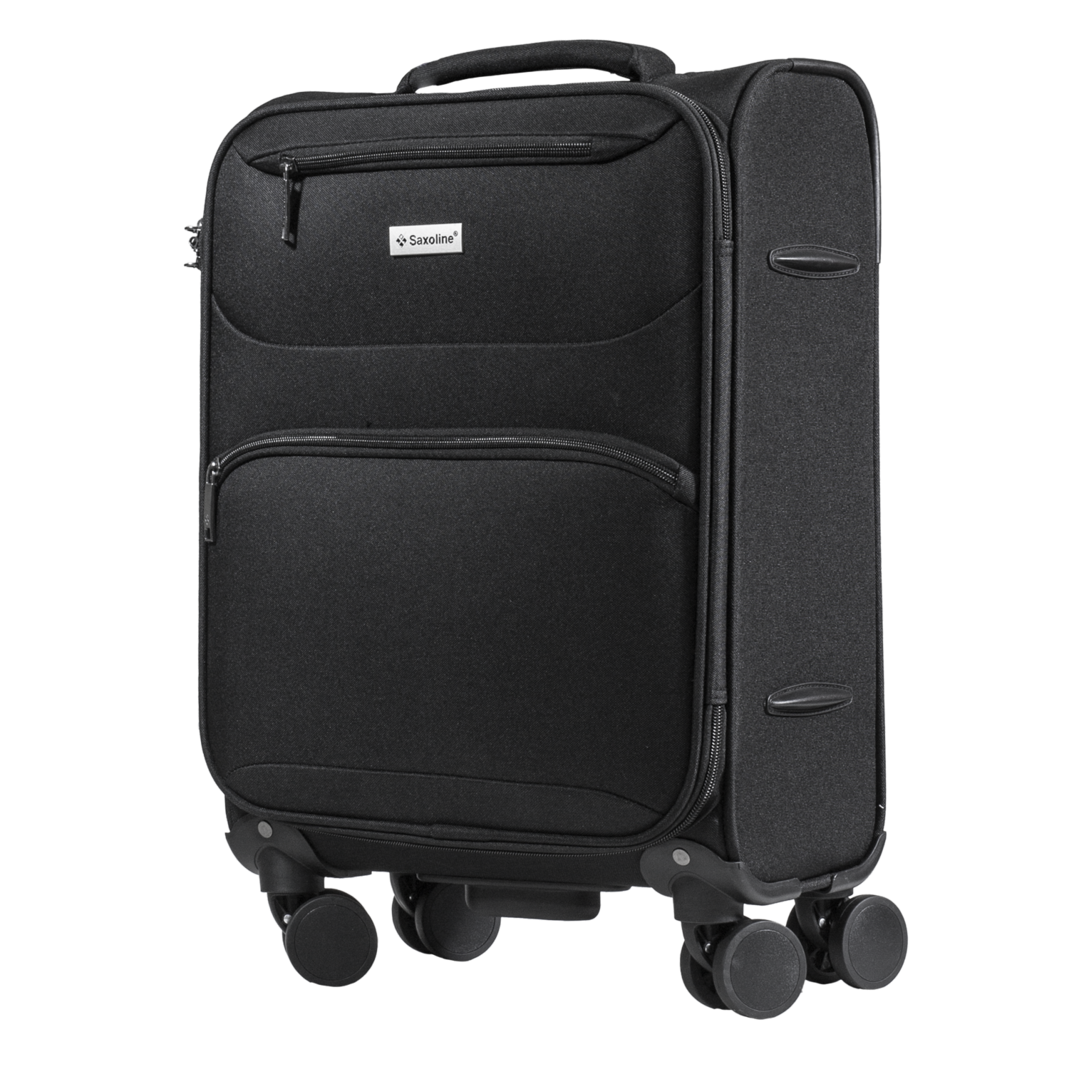 Maleta De Viaje Suave Diseño Oliver Negra SAXOLINE 49 Cm