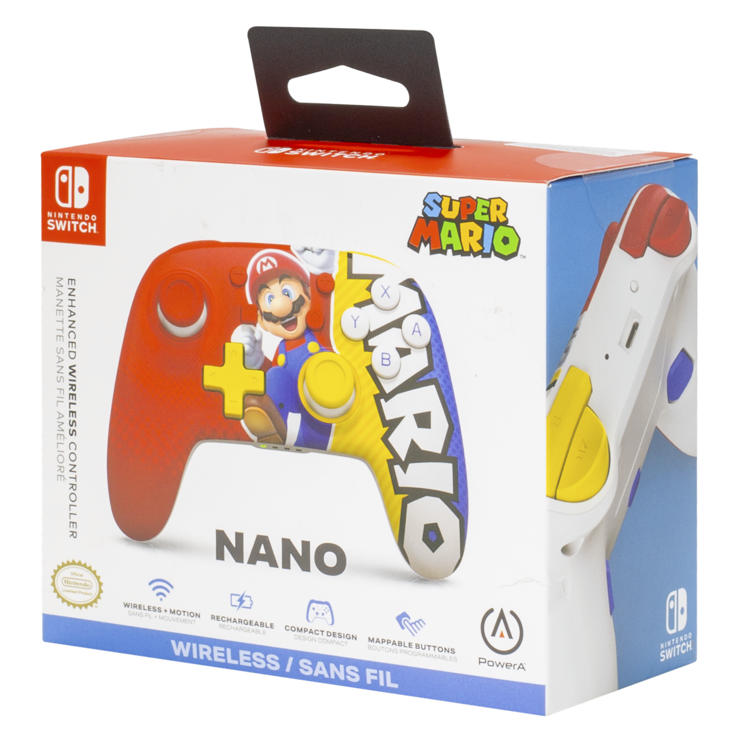 Control Nano Enhanced Para Nintendo Switch Mario Victory POWER A Inalámbrico