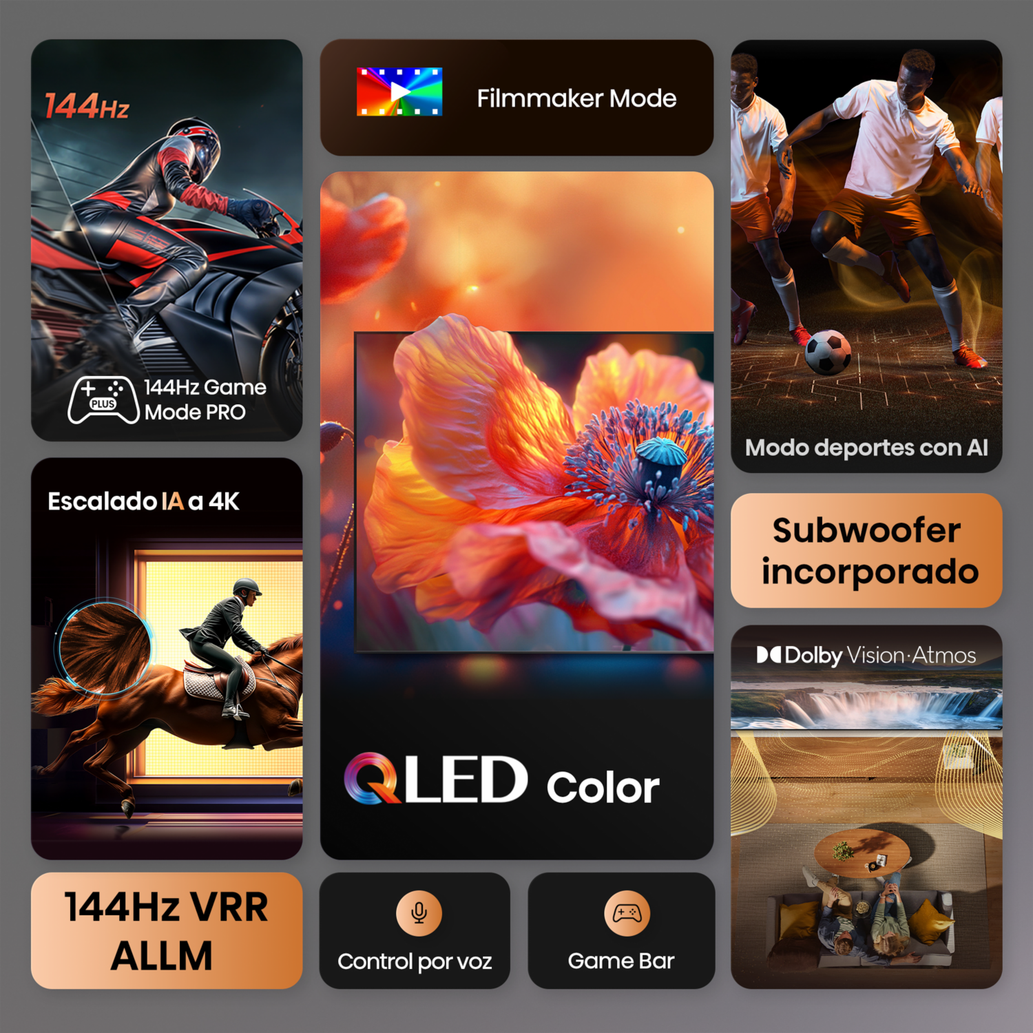 Tv Qled Premium 4K Uhd Smart Tv Modelo 98Q6QG HISENSE 98″