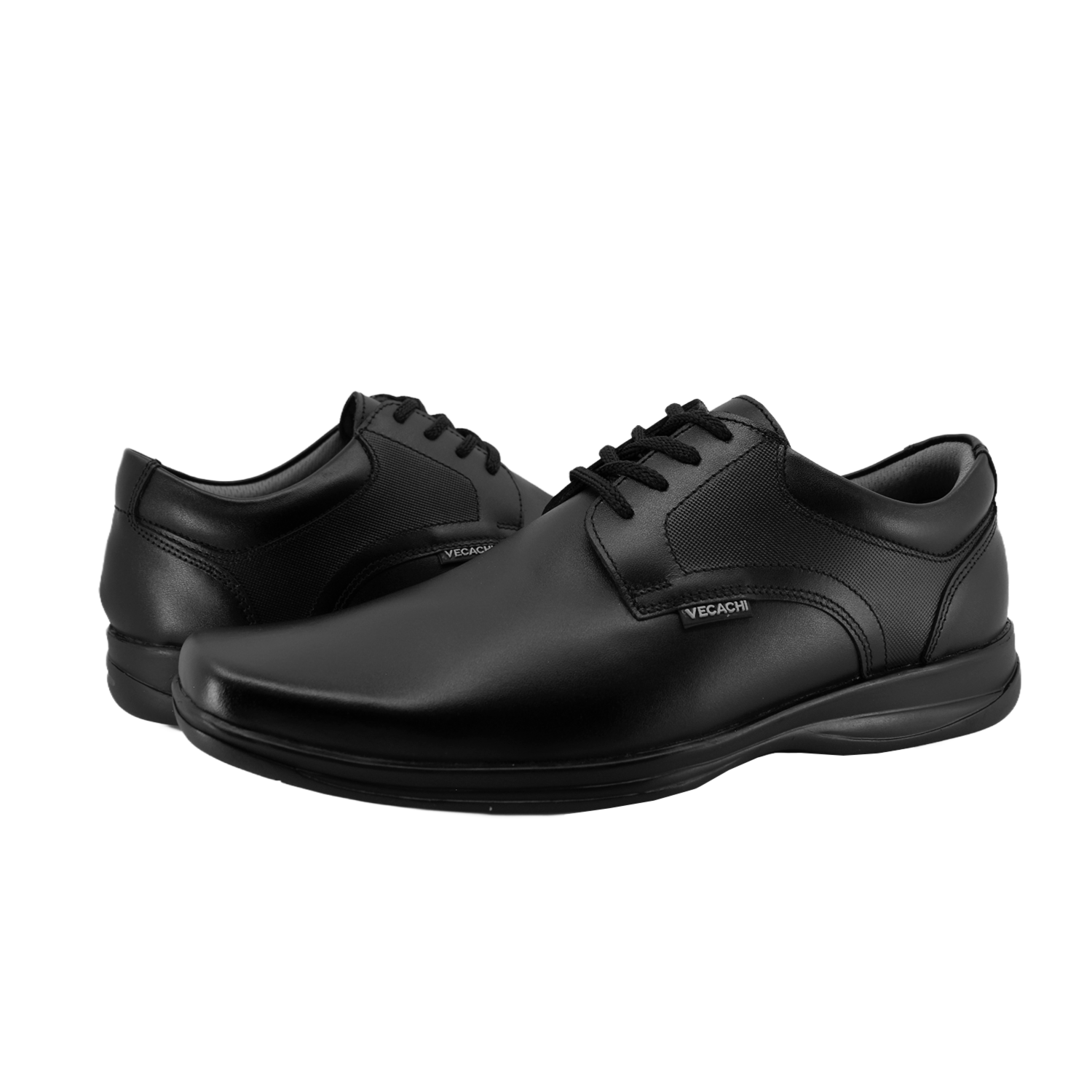 Zapatos Escolares Cordón Negro Punta Cuadrada VECACHI