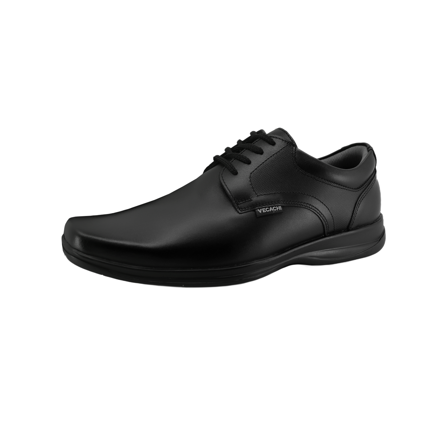 Zapatos Escolares Cordón Negro Punta Cuadrada VECACHI