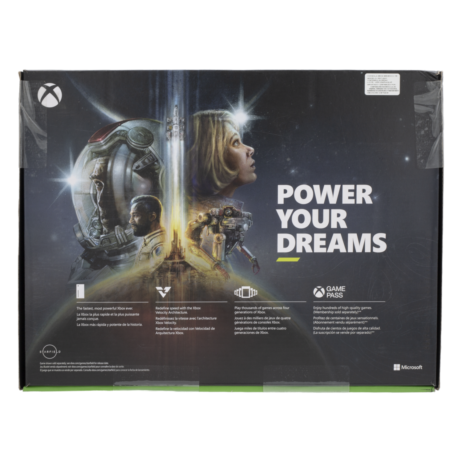 Xbox Consola Serie X + 1 Control Inalámbrico Negro MICROSOFT 1 Tb
