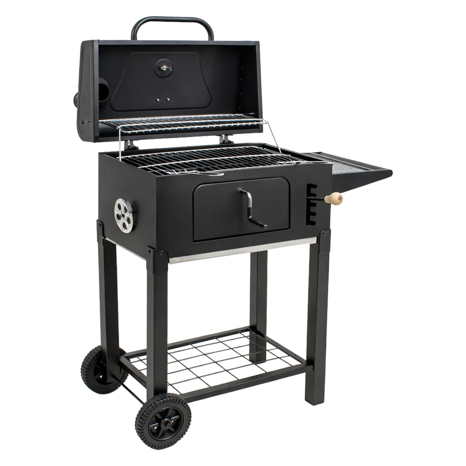 Parrilla Bbq Negra Chica SMOCKER JOB 55X32X25 Cm