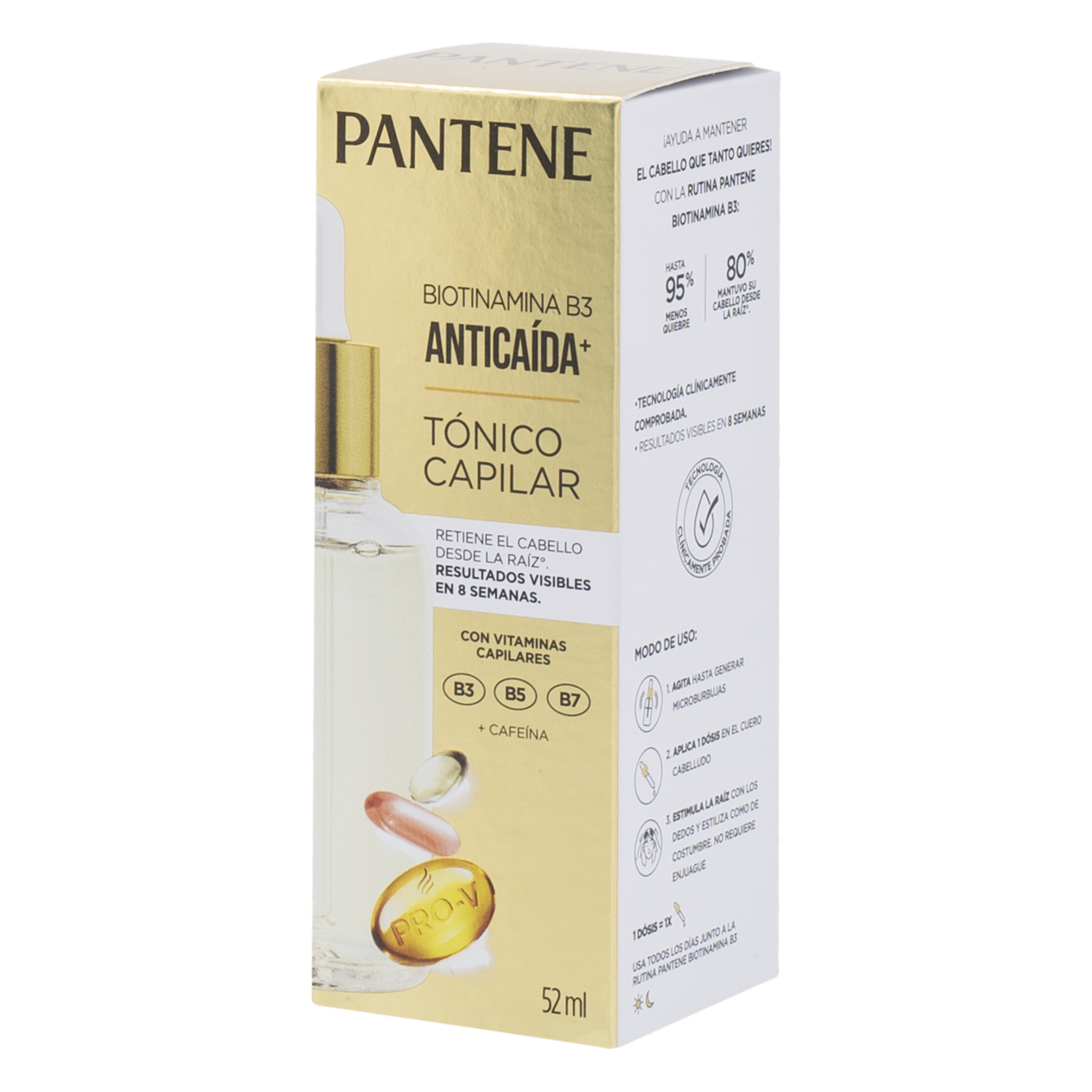 Tónico Capilar Anti Caída Pro V Miracles Biotinamida B3 PANTENE 52 Ml