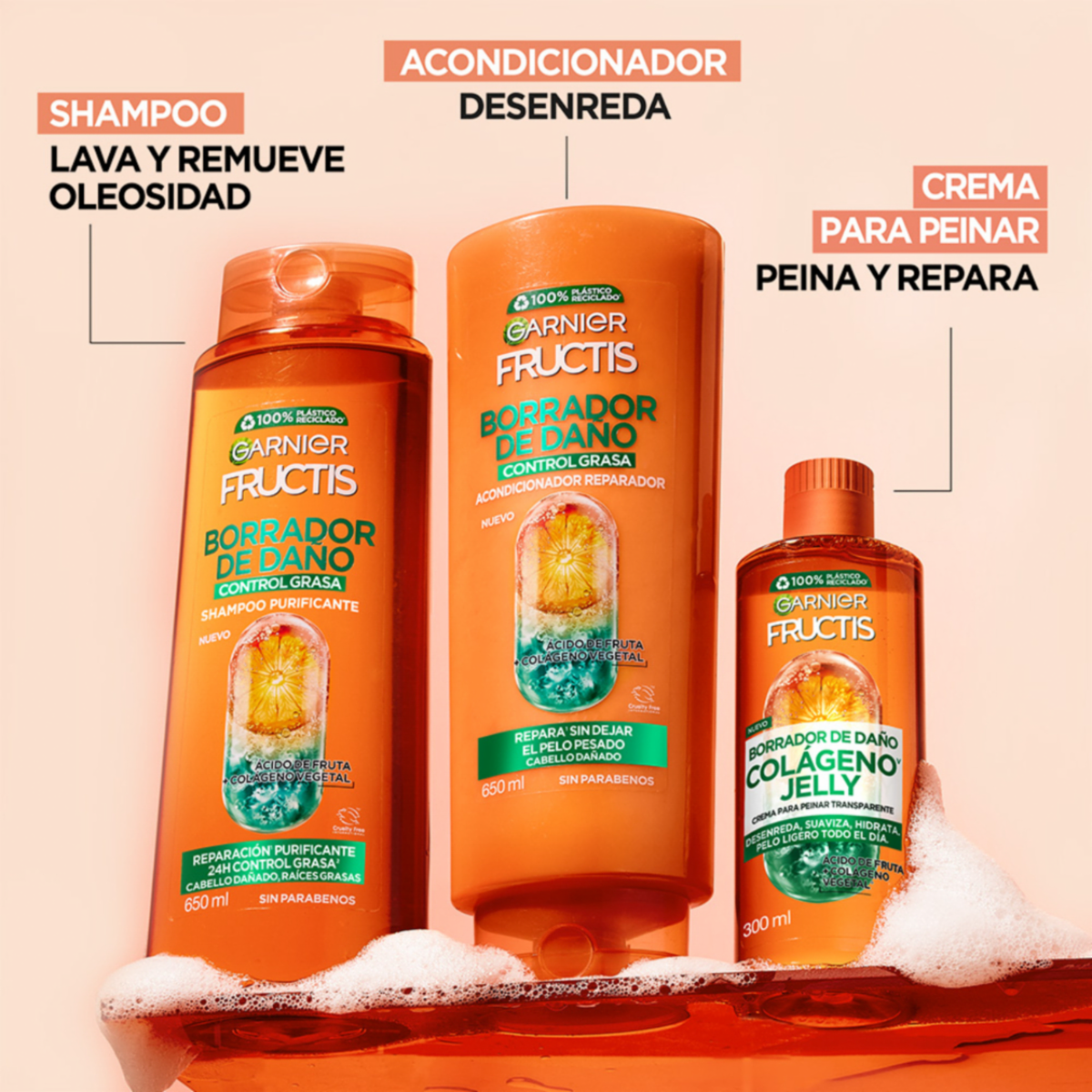 Acondicionador Borrador De Daño GARNIER FRUCTIS 350 Ml