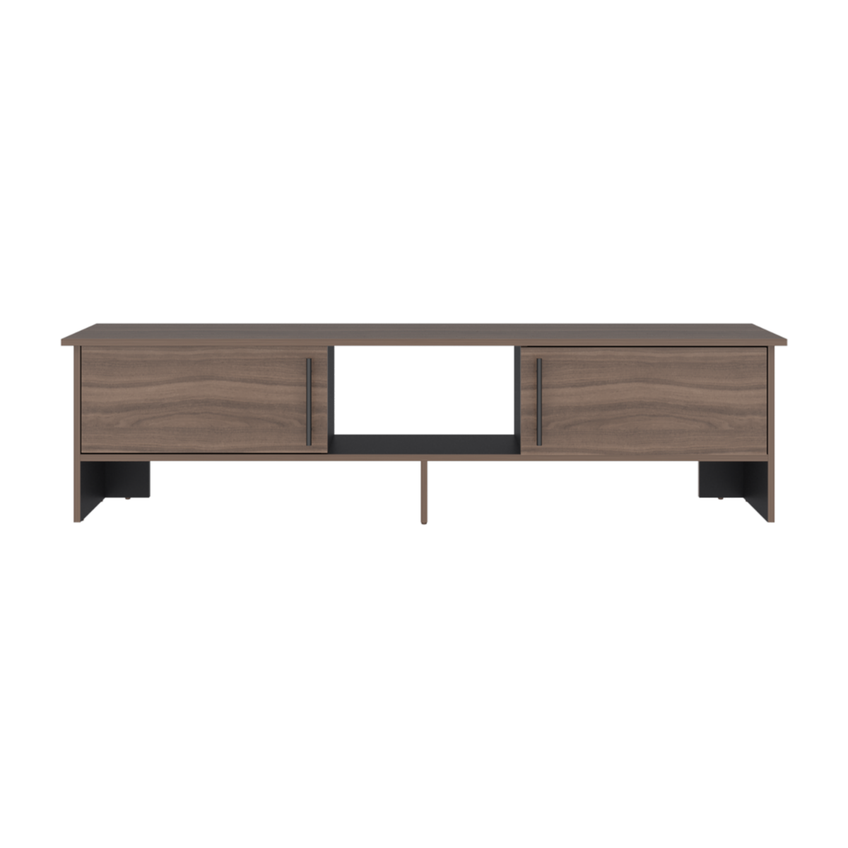 Rack De Tv Para 65″ Linea Dago Avellana Negro MÖBLART MDF