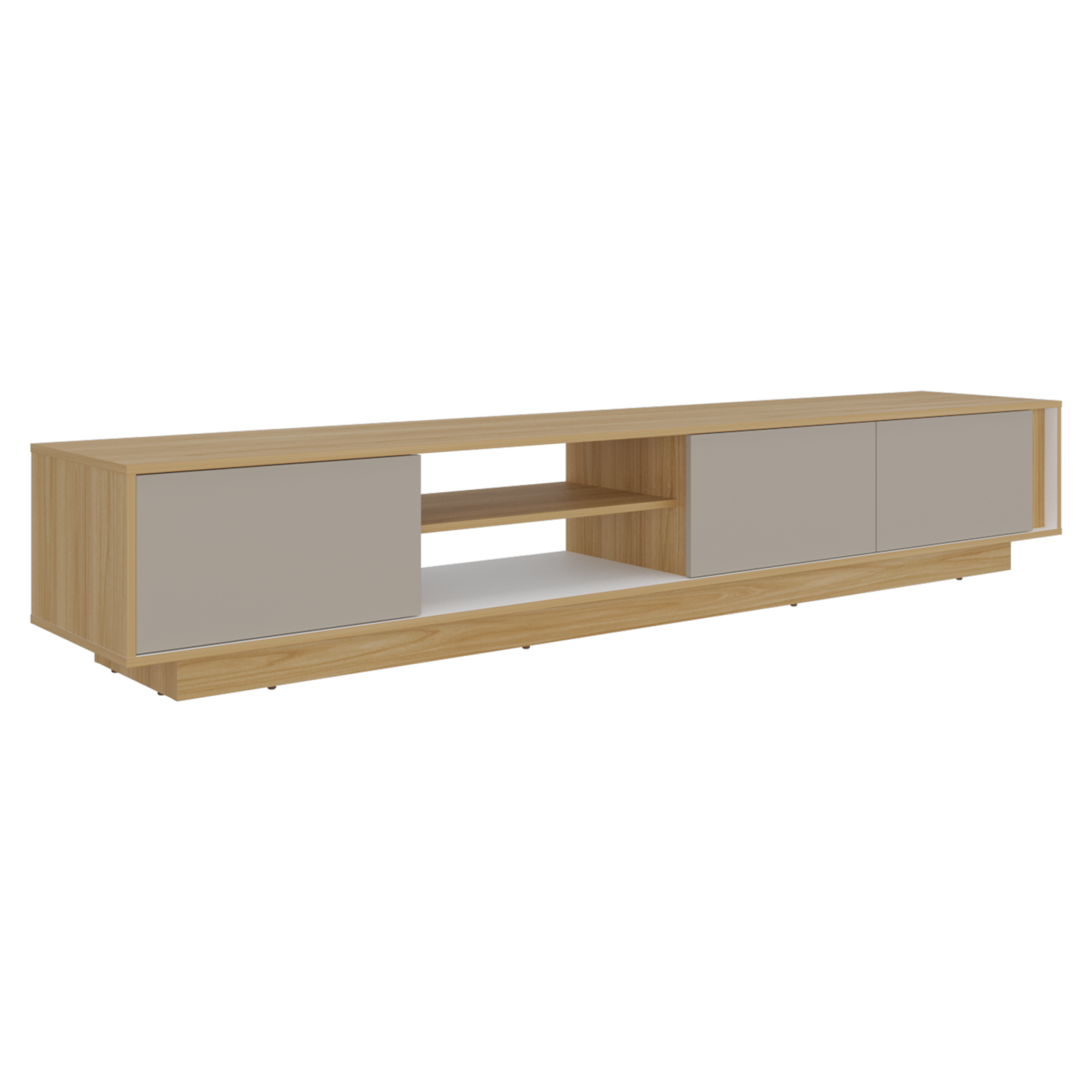 Rack De Tv Para 85″ Maldivas Fresno Blanco Capri MÖBLART MDF