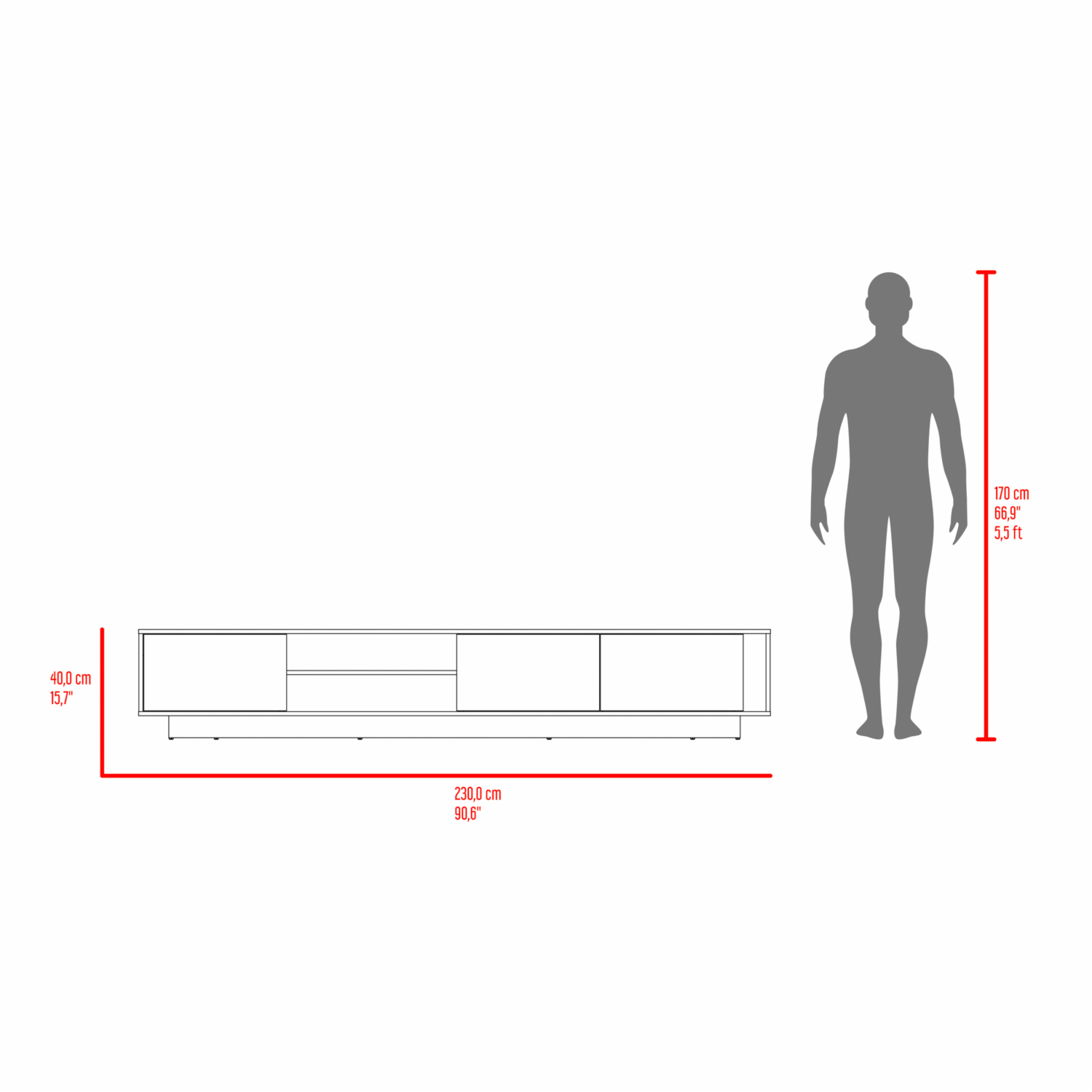 Rack De Tv Para 85″ Maldivas Fresno Blanco Capri MÖBLART MDF