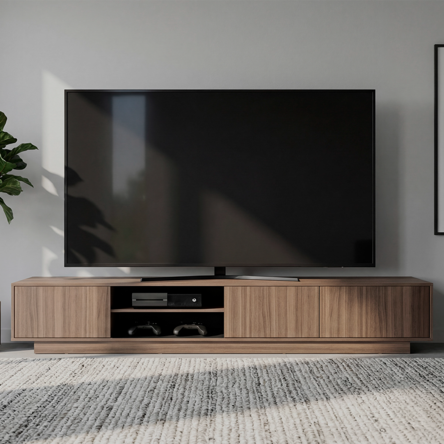 Rack De Tv Para 85″ Maldivas Avellana MÖBLART MDF