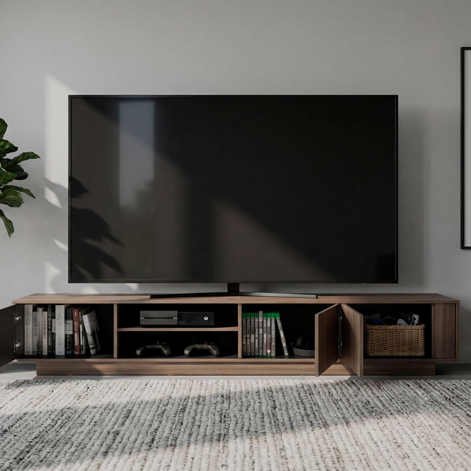 Rack De Tv Para 85″ Maldivas Avellana MÖBLART MDF