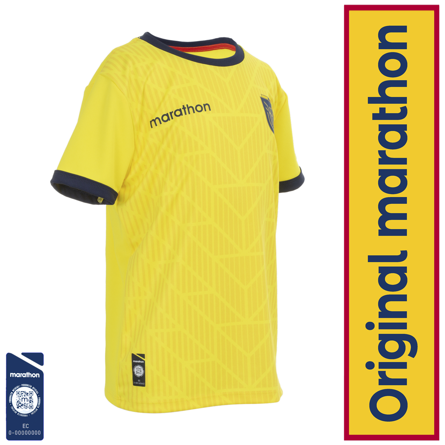 Camiseta Ecuador Amarilla Kids Original Marathon FEF
