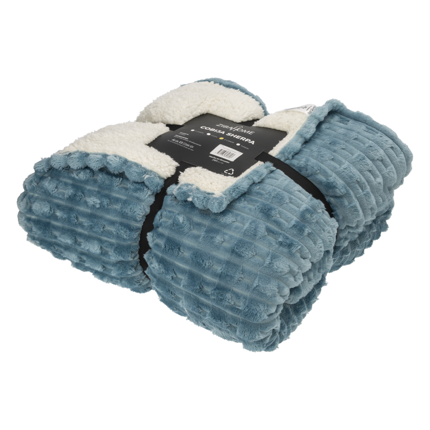 Cobija Sherpa Turquesa ZIBA HOME 2 1/2 Plazas