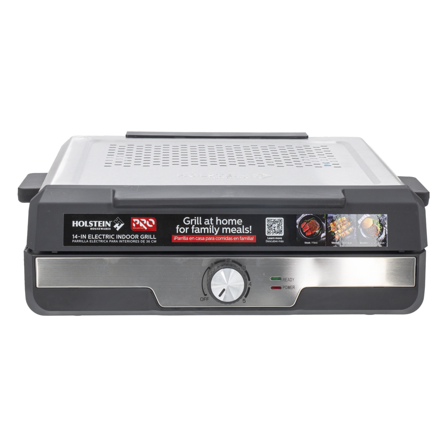 Parrilla Eléctrica Para Interiores HOLSTEIN 36 Cm