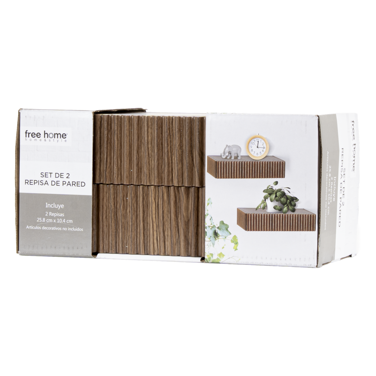 Repisas Pequeñas Café FREE HOME Set X2 Piezas