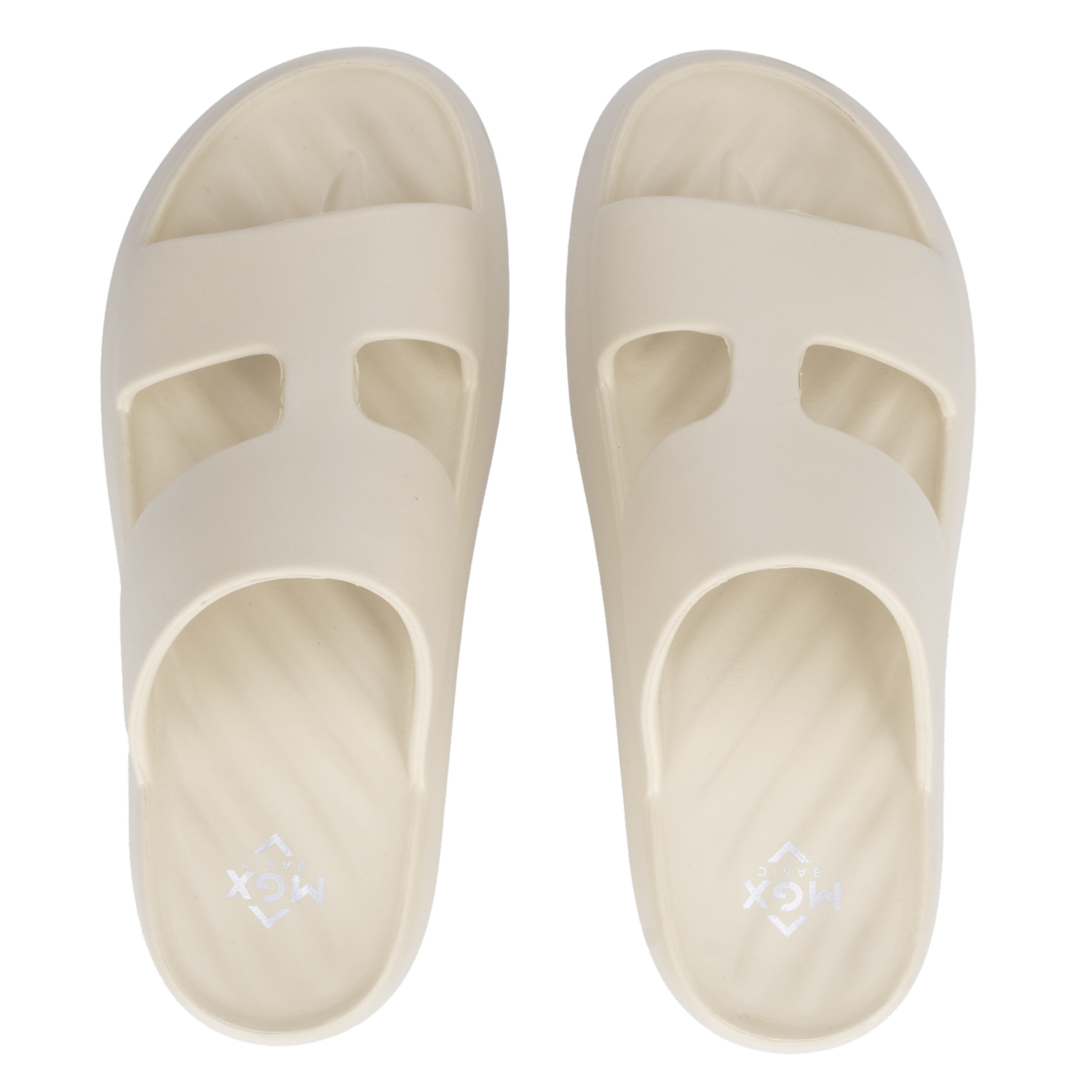 Sandalias De Playa Para Dama Color Beige MGX BASIC