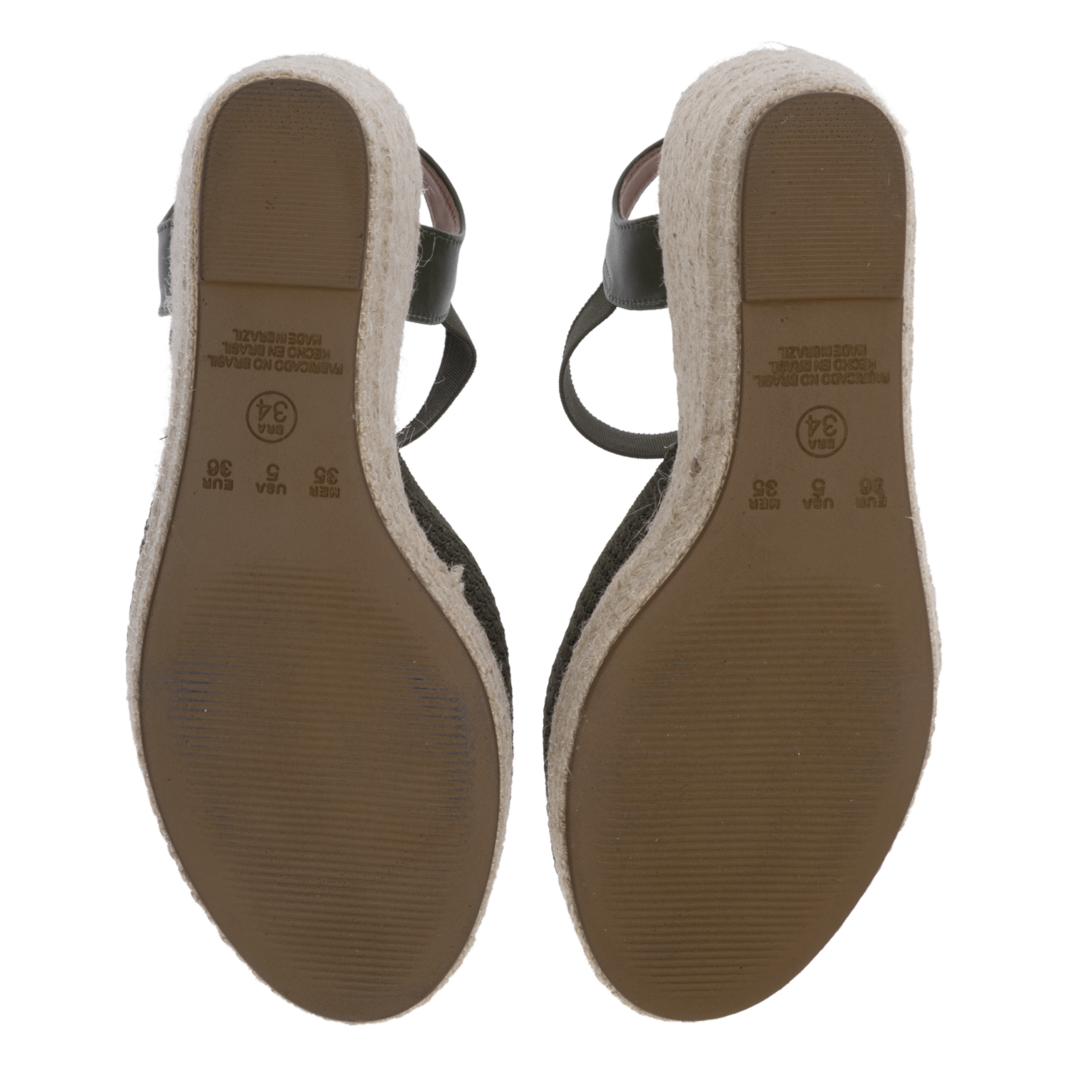 Sandalias Plataforma De Tela Color Crema TREND & STYLE