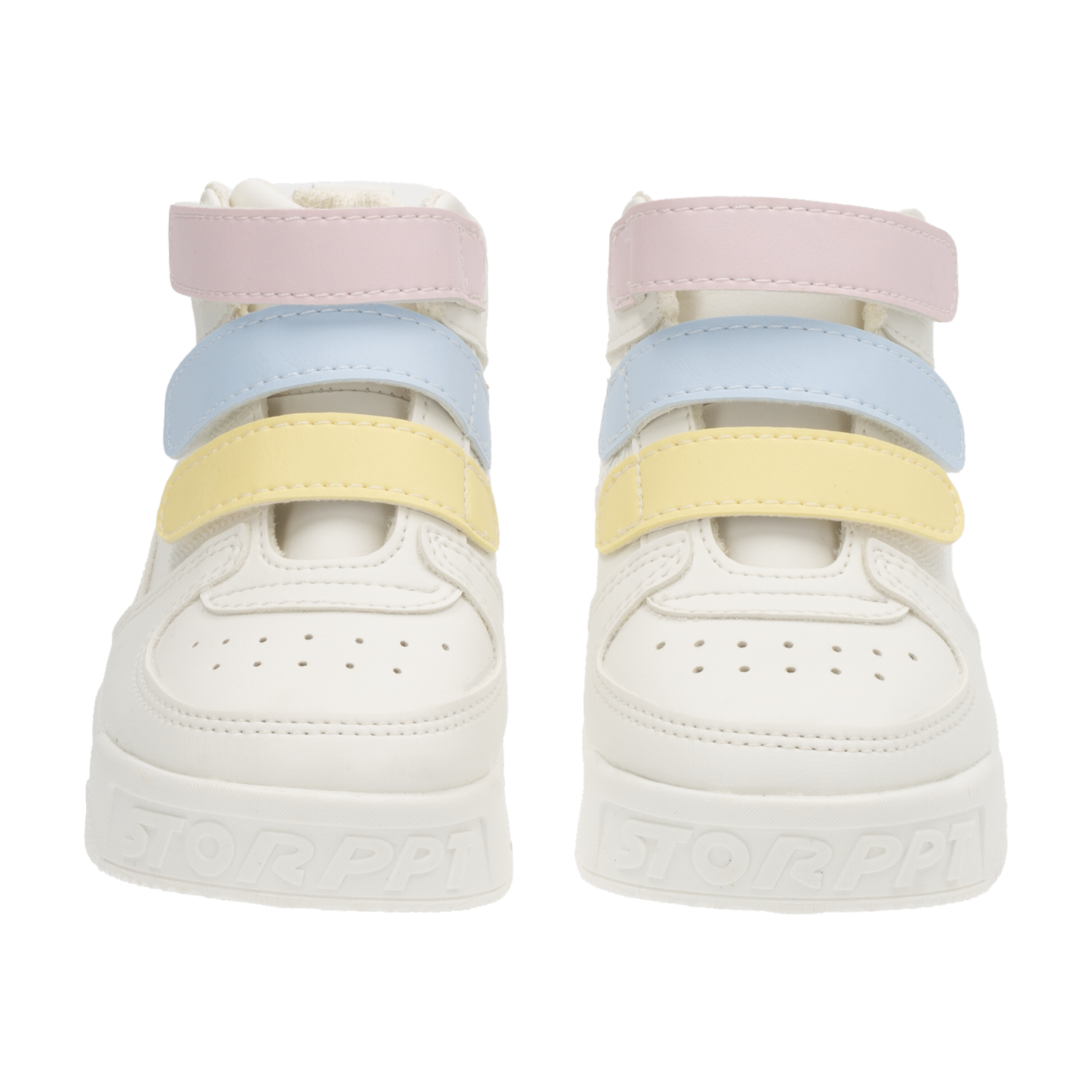 Zapatos Botín Spor Con Velcro Blanco Combinado SUEÑOS Y MODA