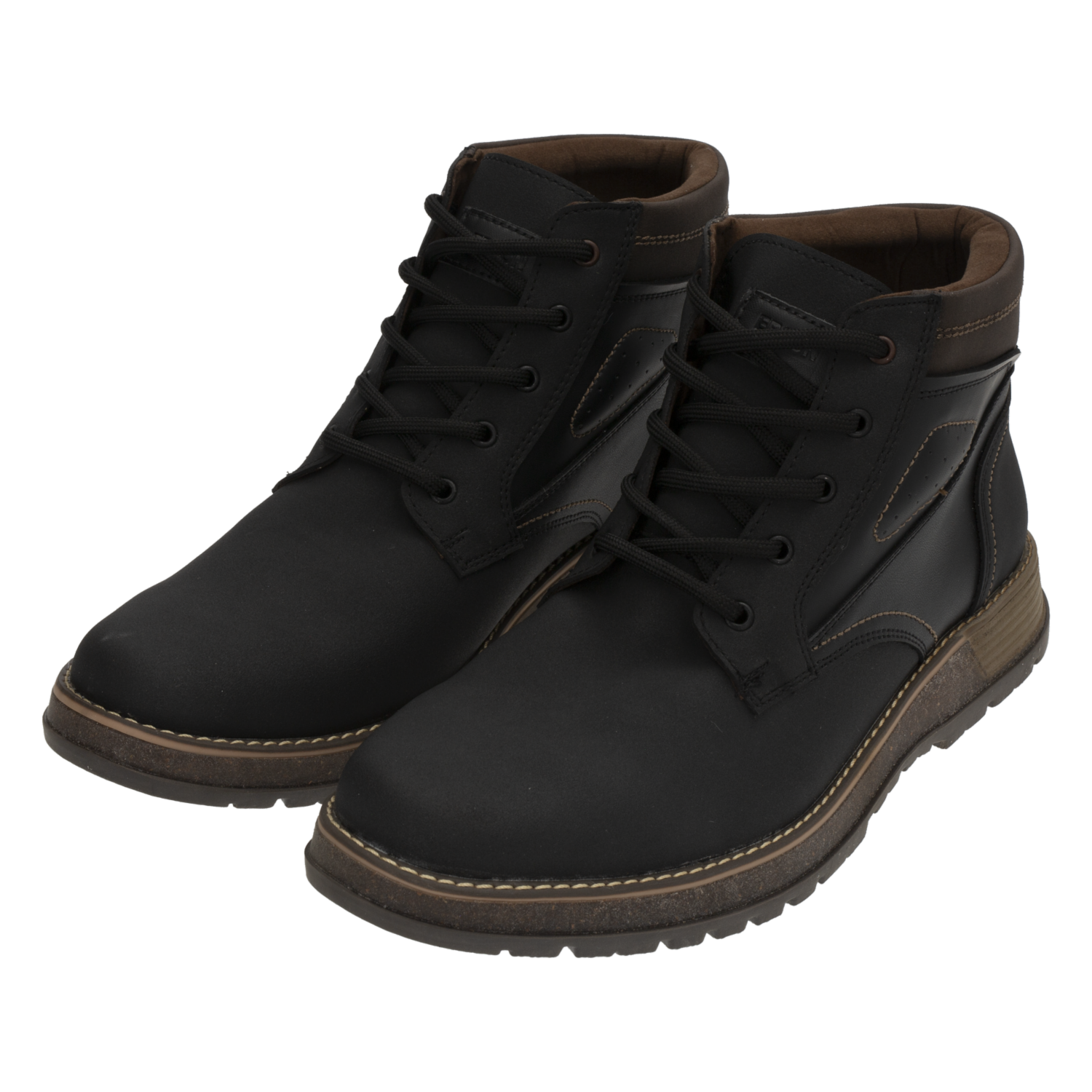 Botines Casual Cordón Color Negro ERSON