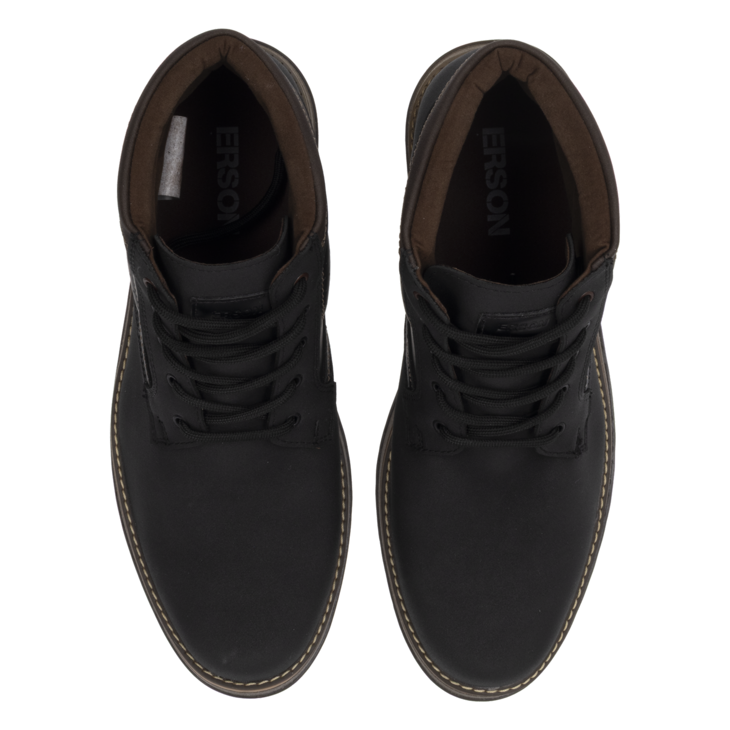 Botines Casual Cordón Color Negro ERSON