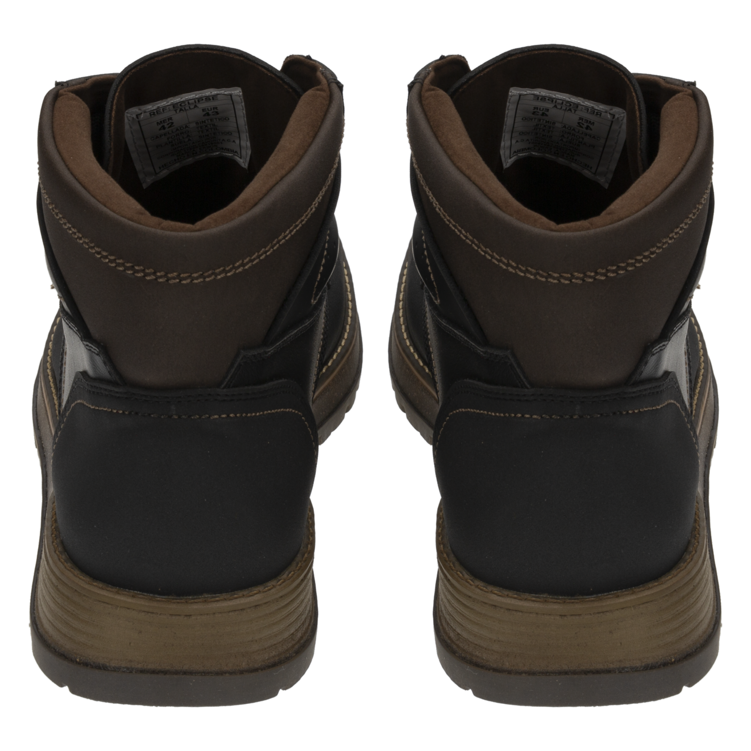 Botines Casual Cordón Color Negro ERSON
